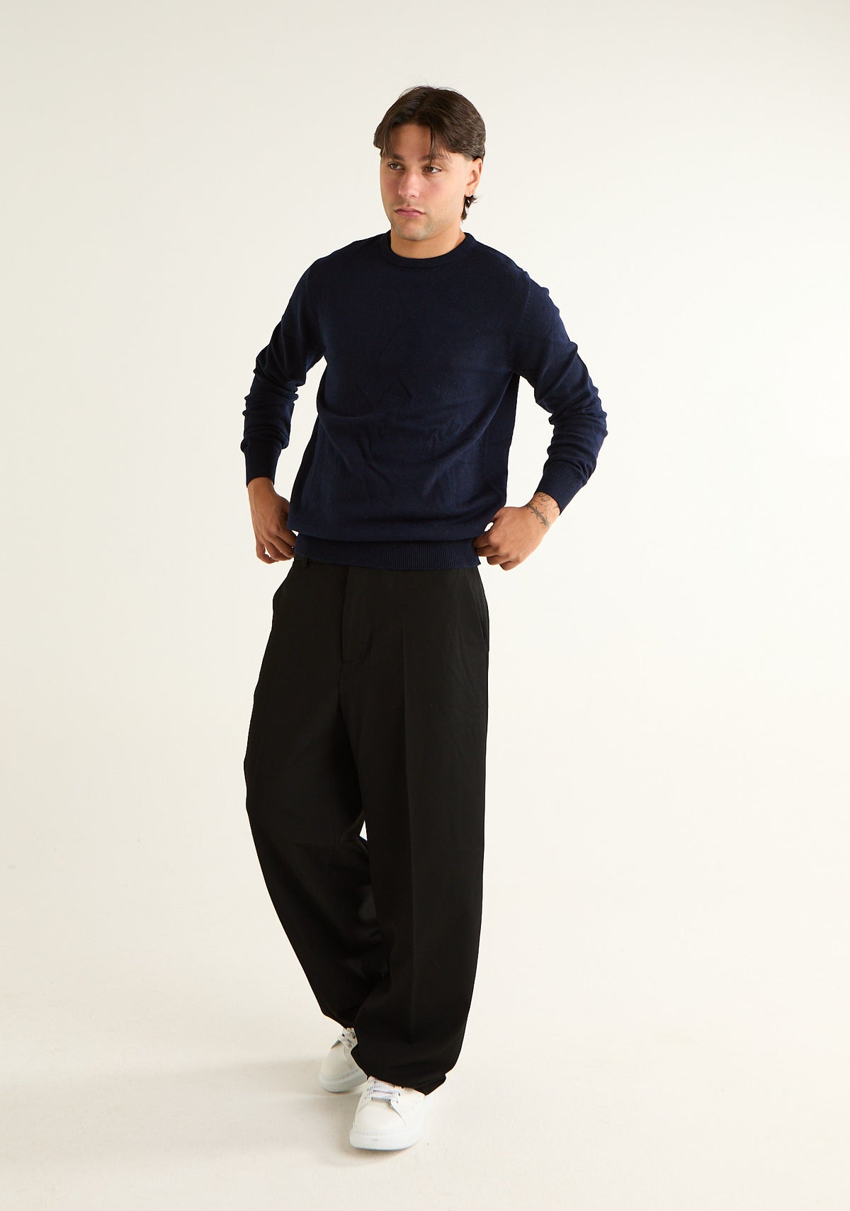 Maglia paricollo in cashmere