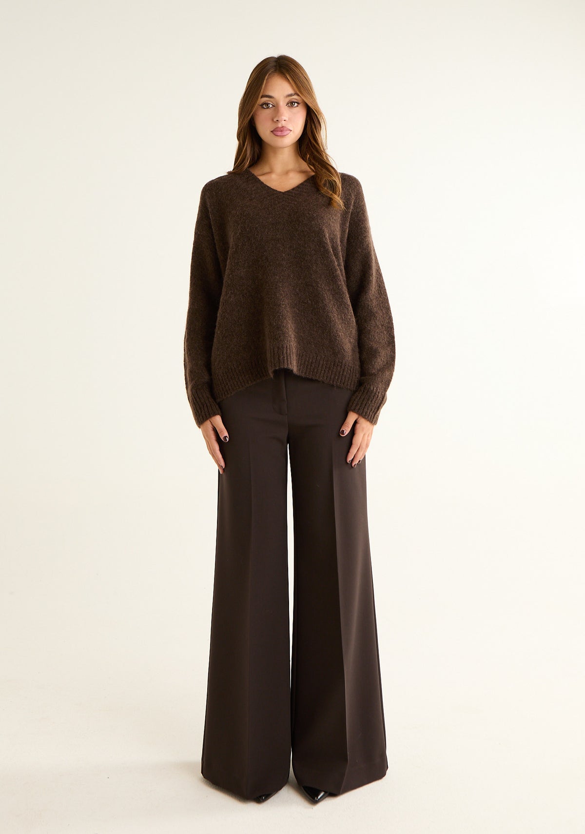 Maglia over in misto mohair