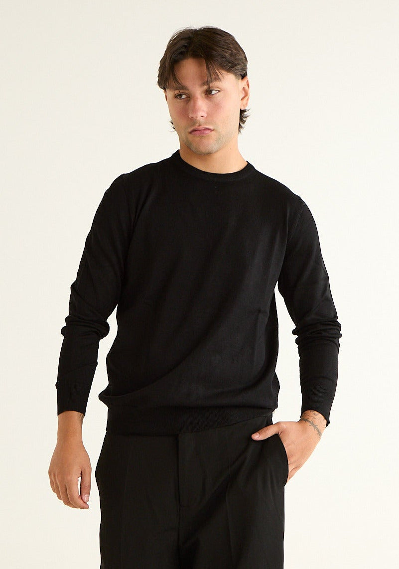Maglia paricollo in viscosa