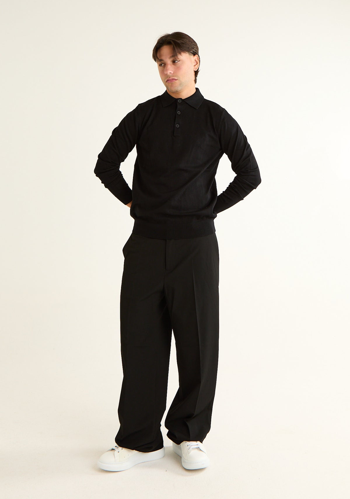 Pantalone sartoriale a gambe morbide