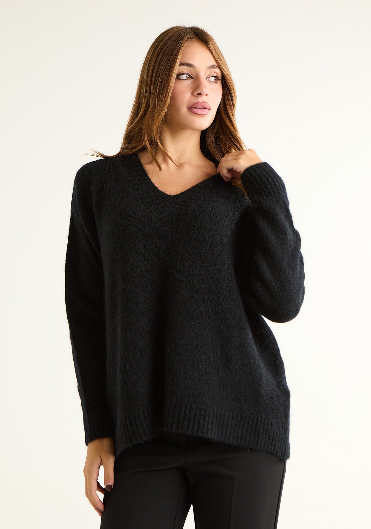 Maglia over in misto mohair