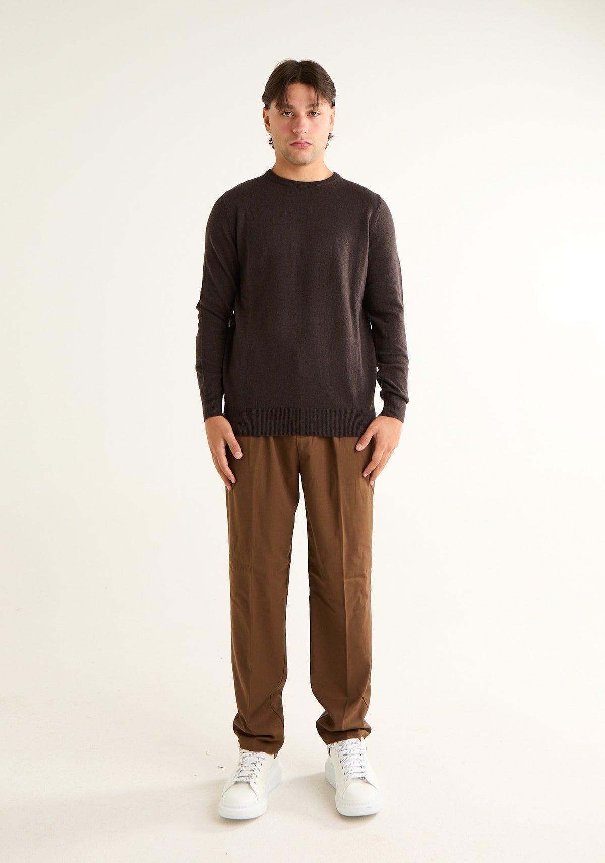 Maglia paricollo in cashmere