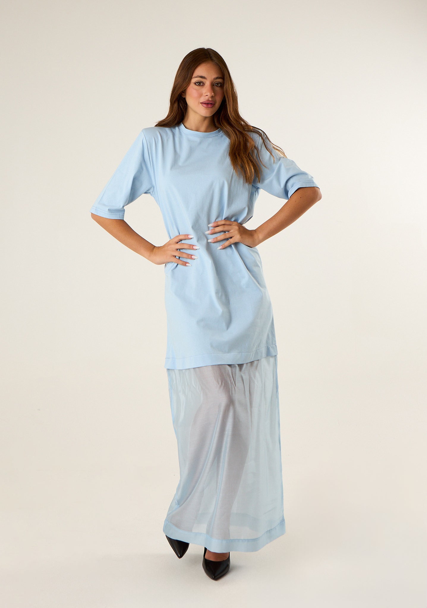 Abito maxi t-shirt