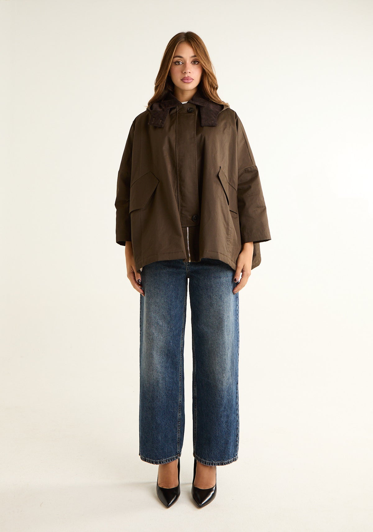 Parka over con colletto