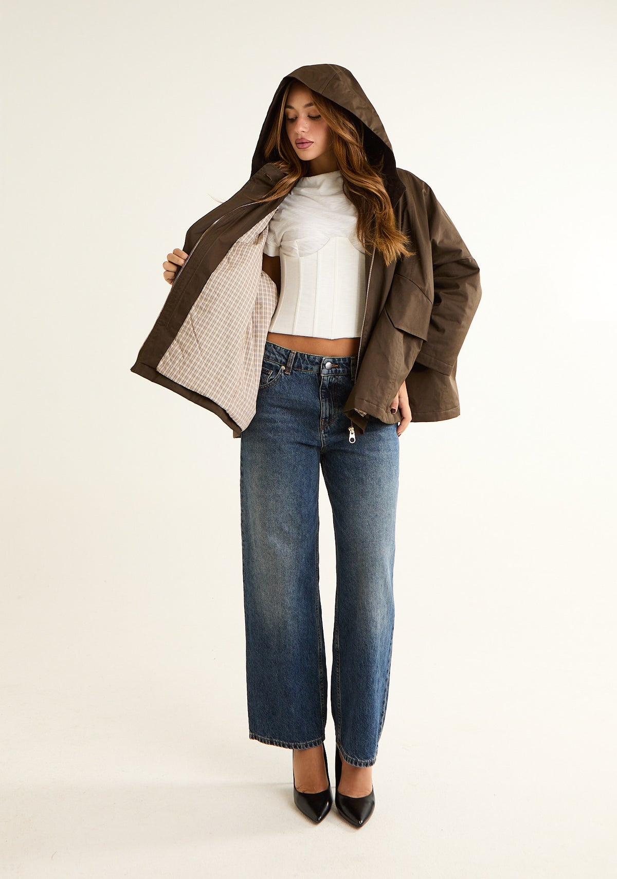 Parka over con colletto