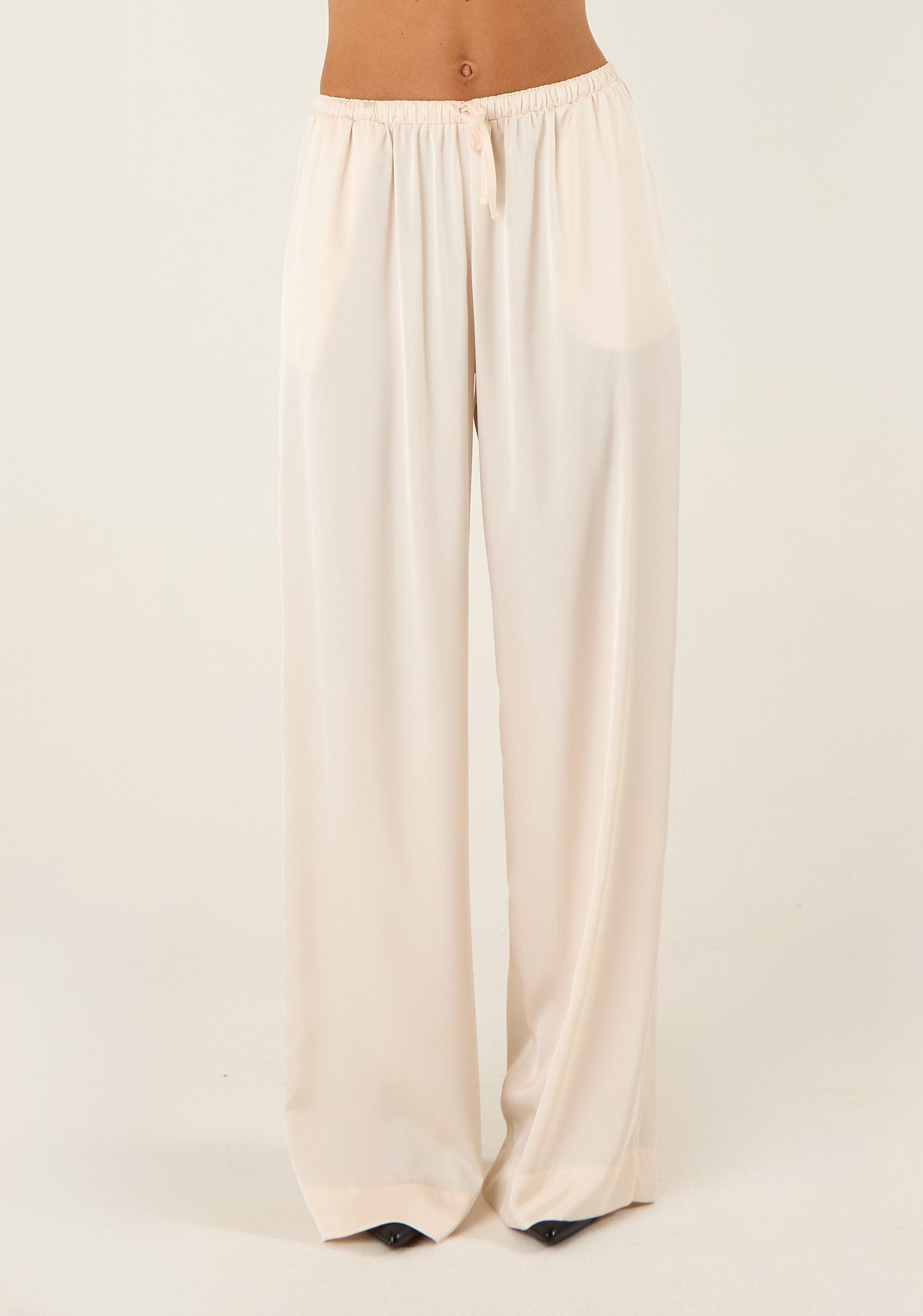 Pantalone comodo in raso