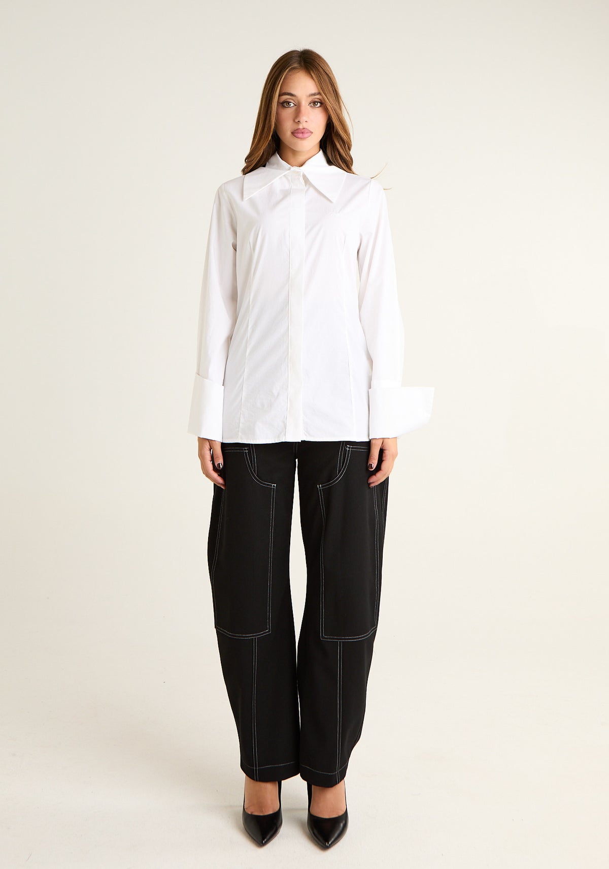 Pantalone Balloon con vita a corpetto