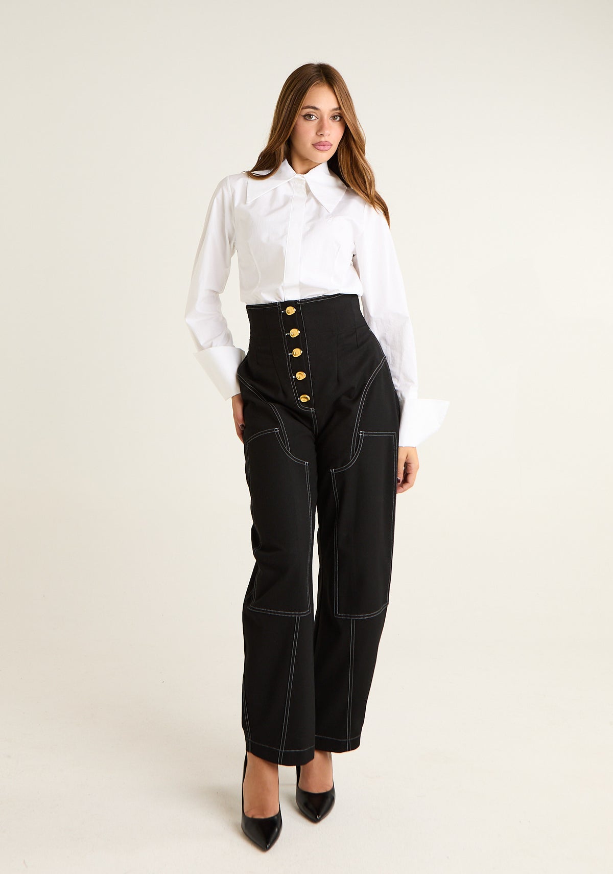 Camicia maxi colletto