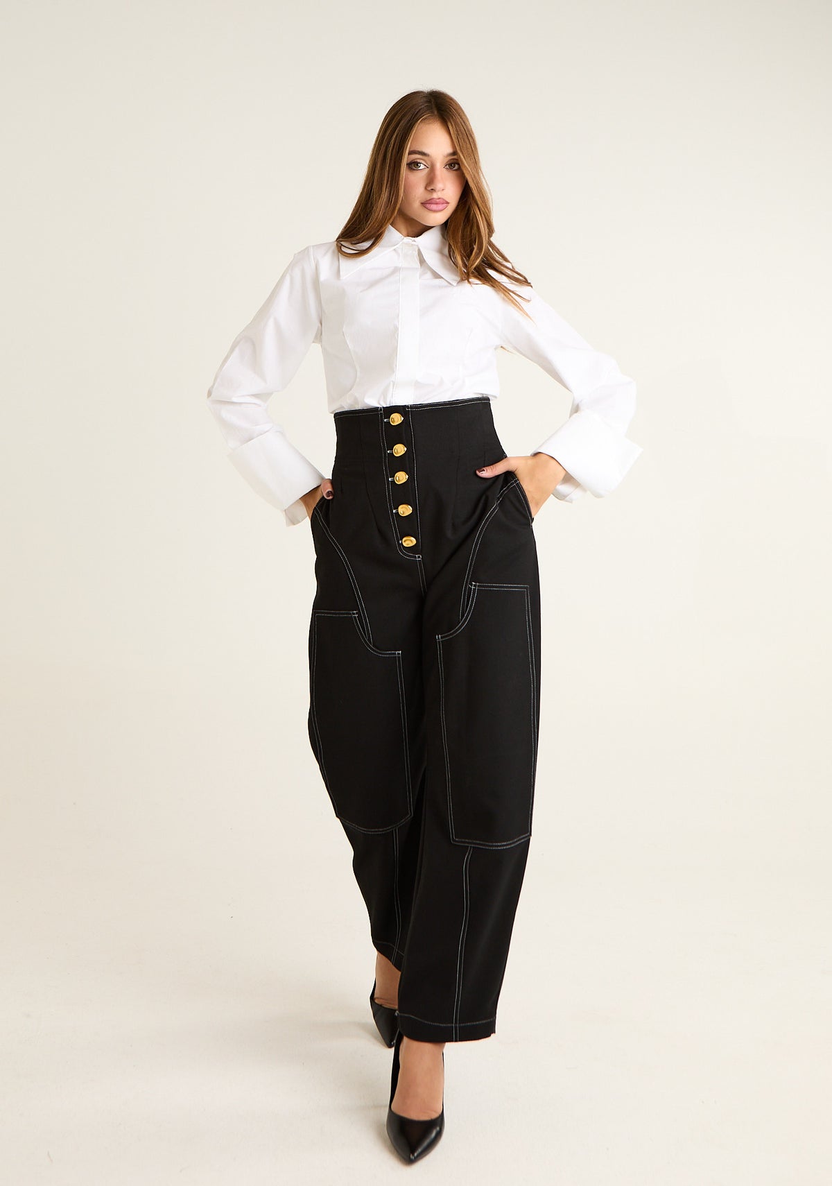 Camicia maxi colletto