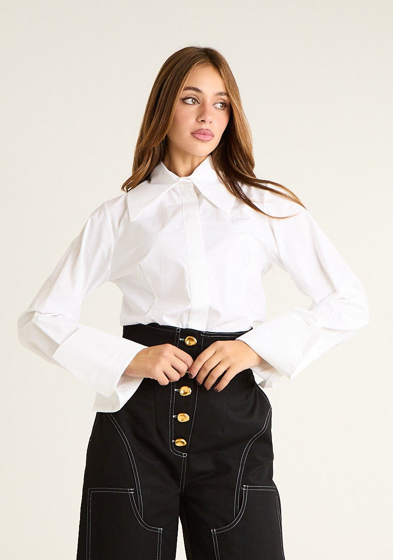 Camicia maxi colletto