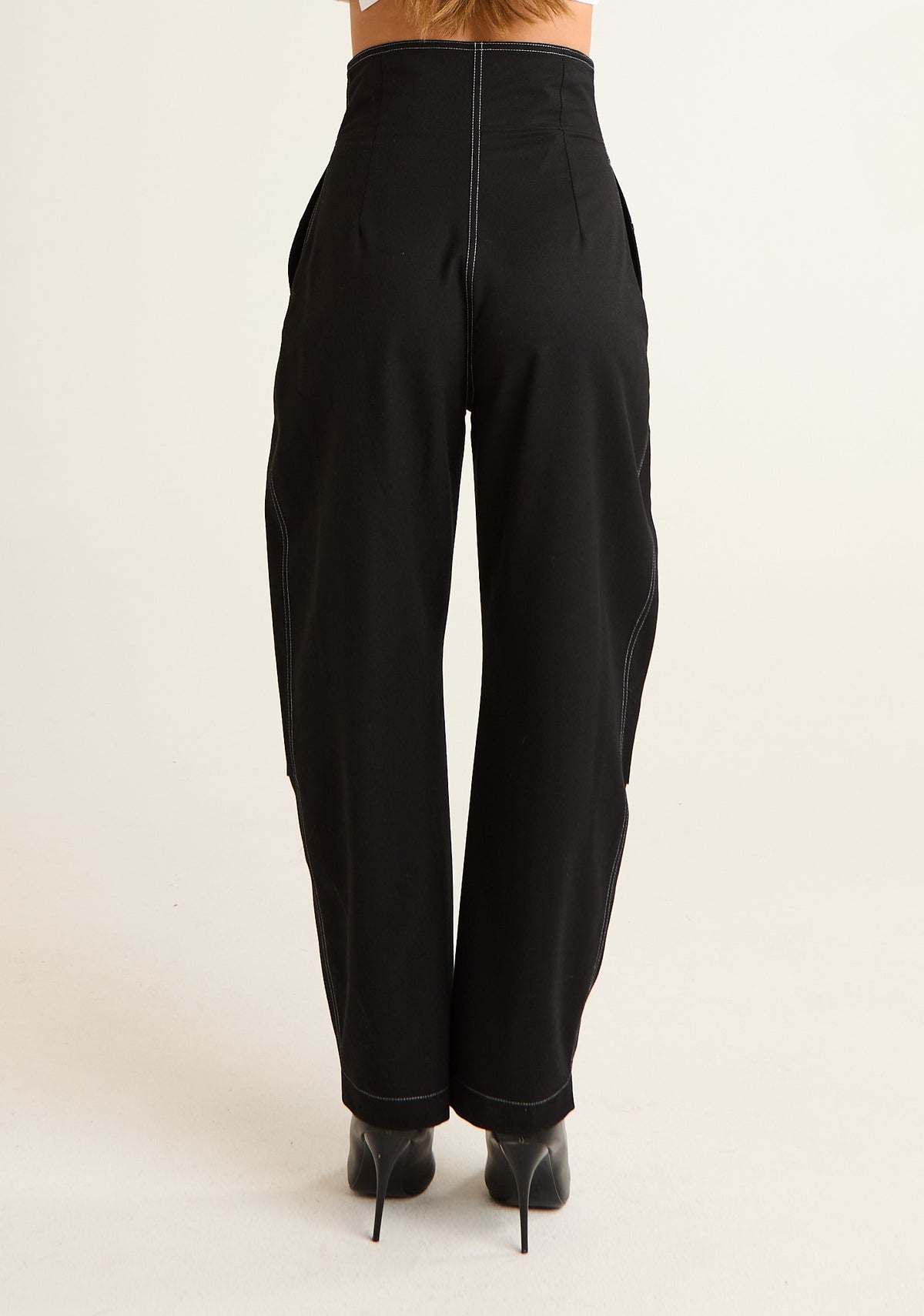 Pantalone Balloon con vita a corpetto