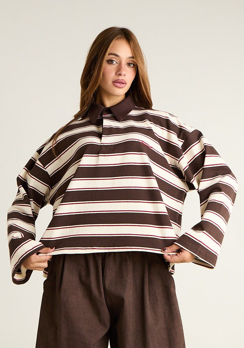 Maglia polo a righe