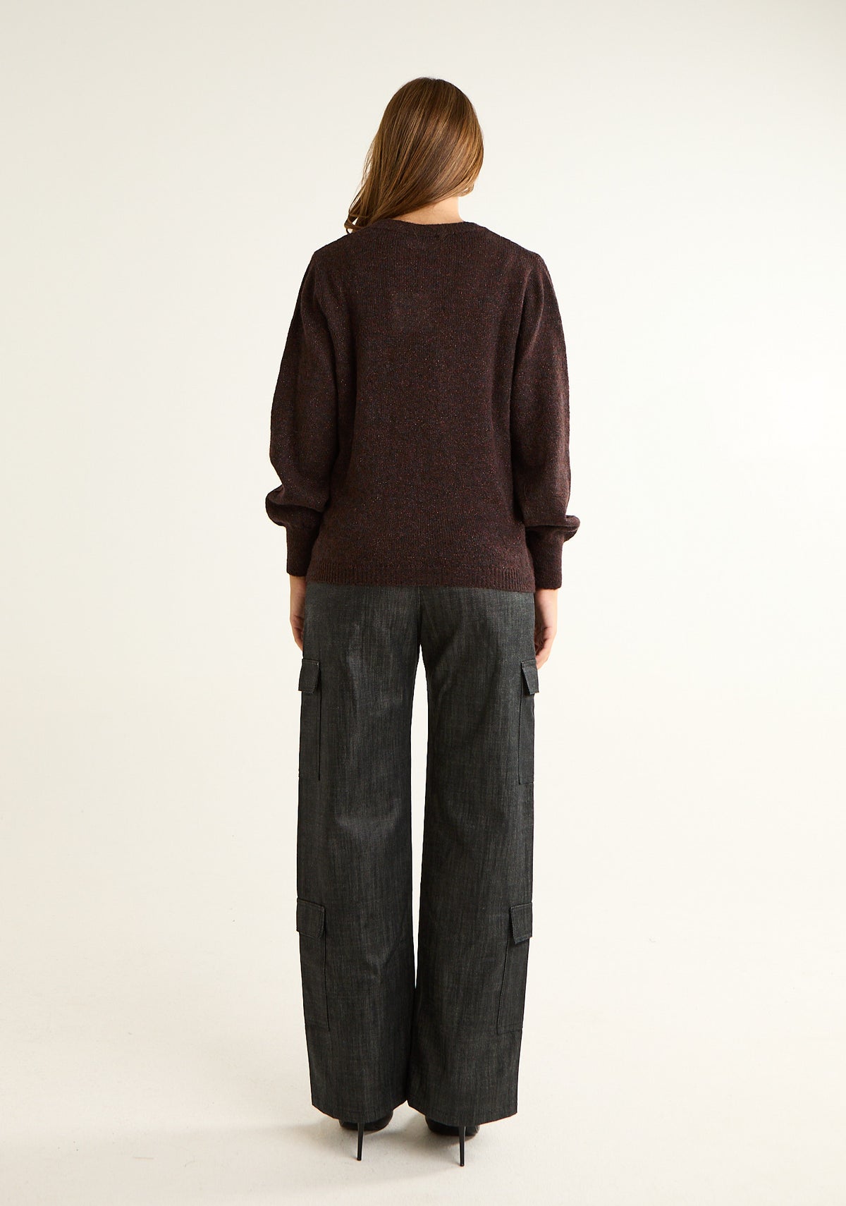 Maglia screziata con cut out
