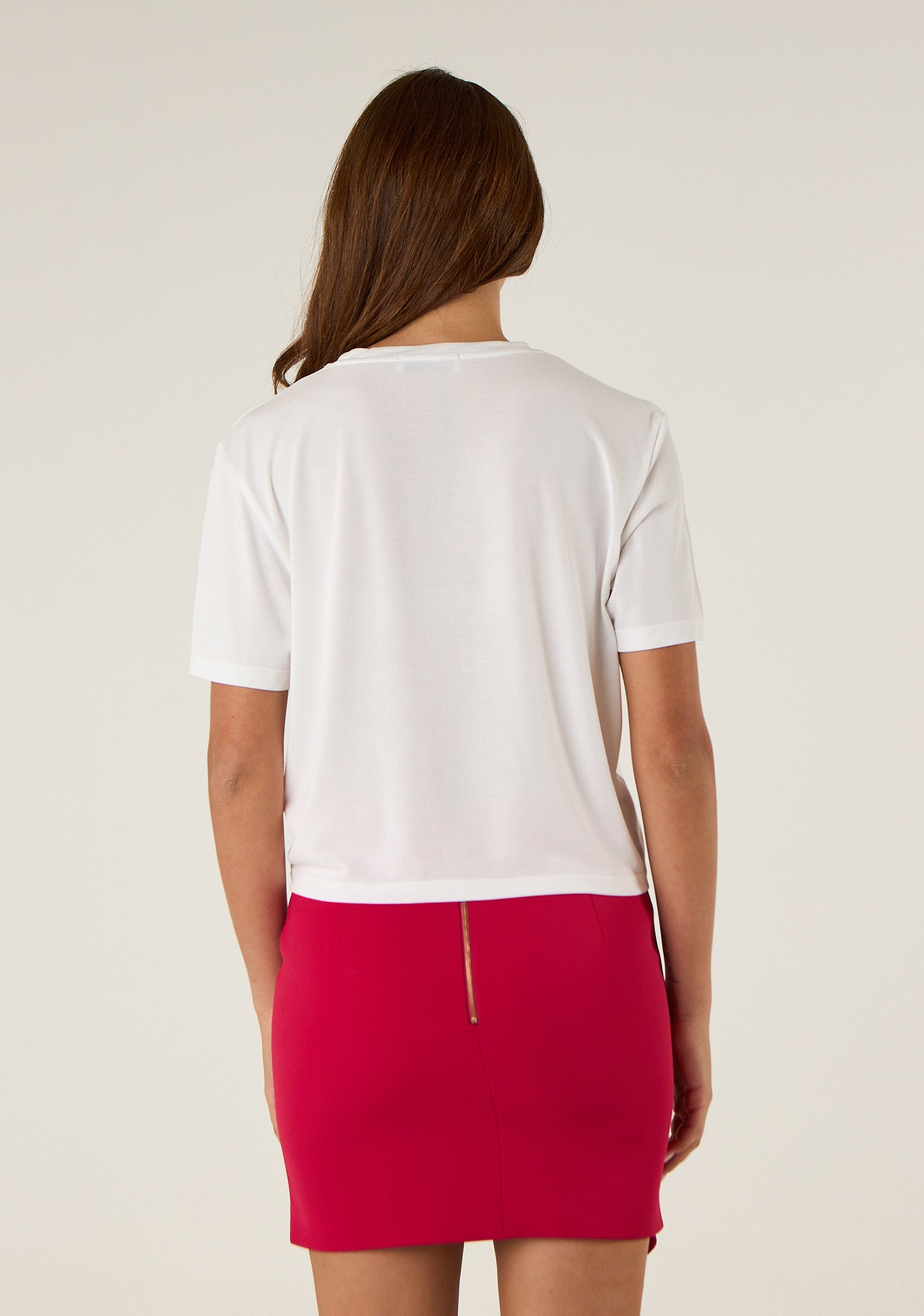 T-shirt crop con nodo