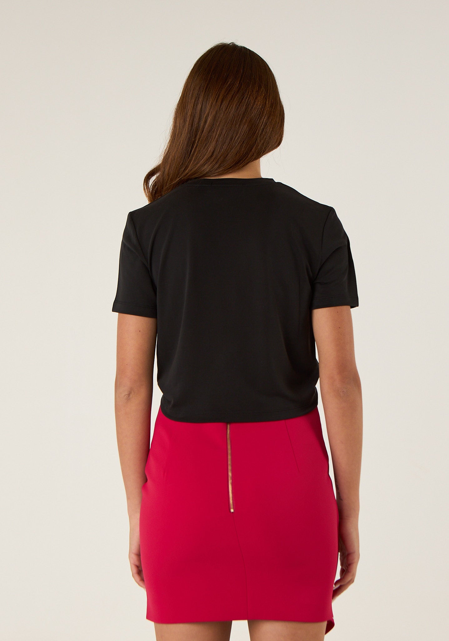 T-shirt crop con nodo