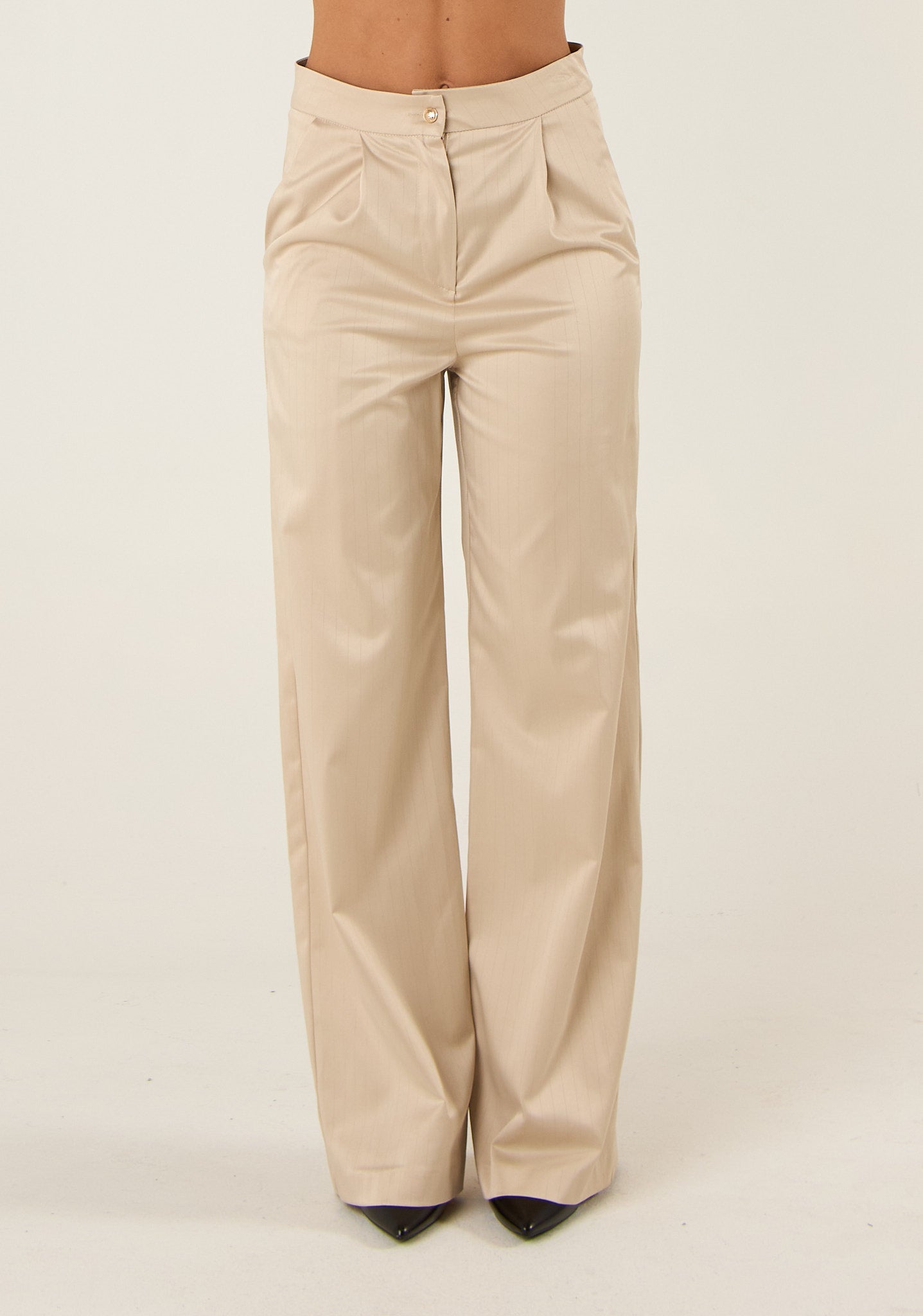 Pantalone palazzo gessato