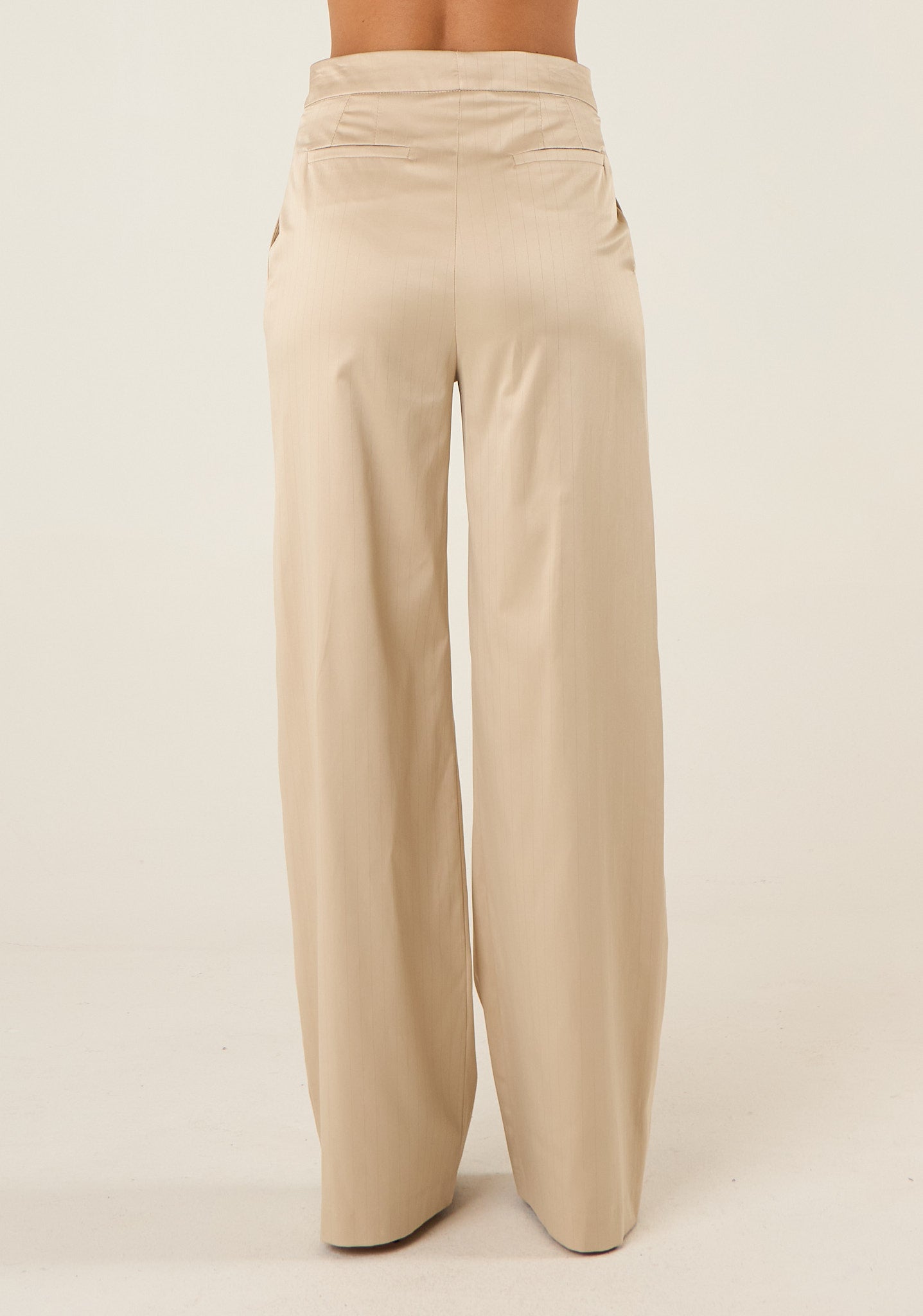 Pantalone palazzo gessato