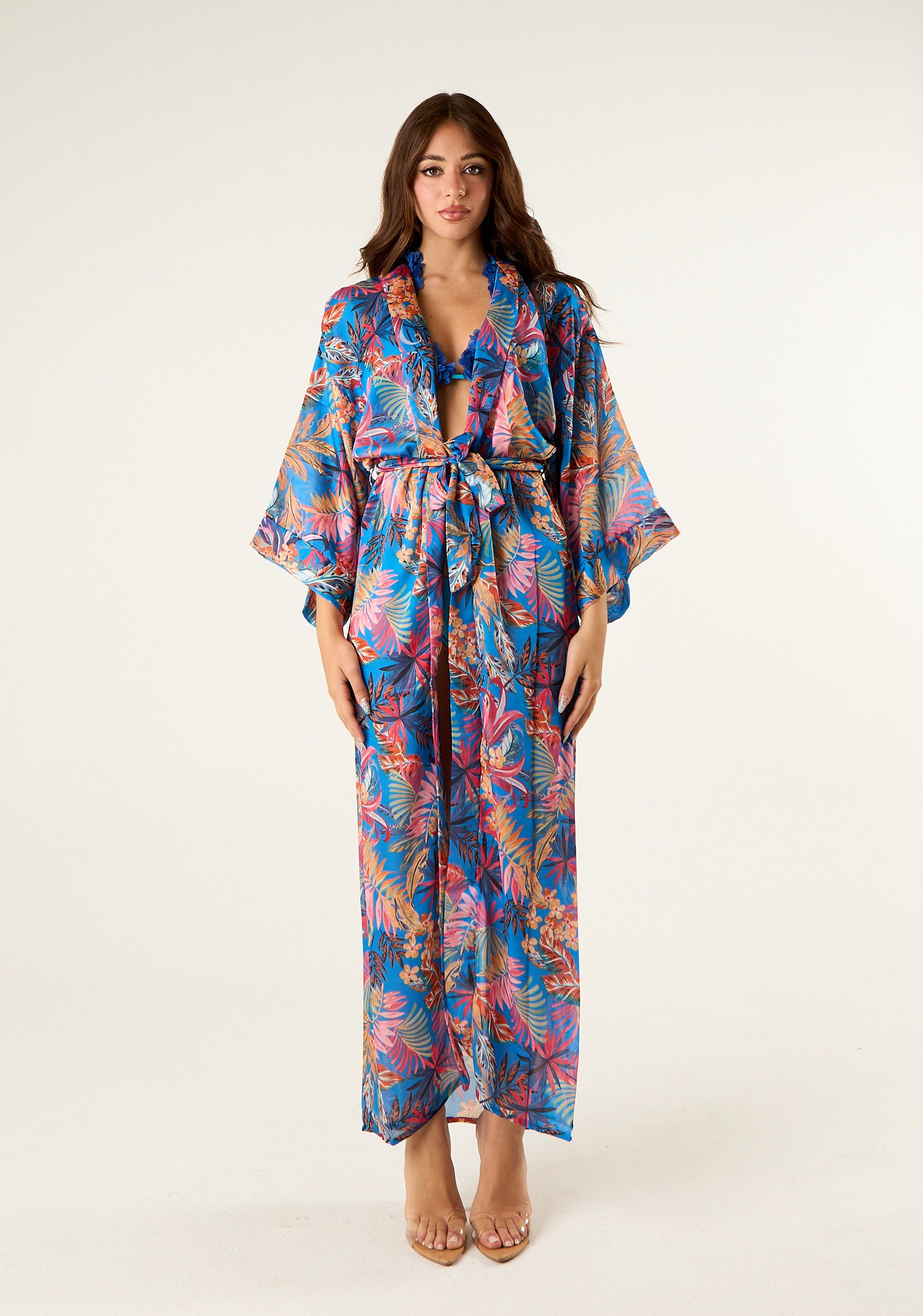 Kimono lungo con cintura