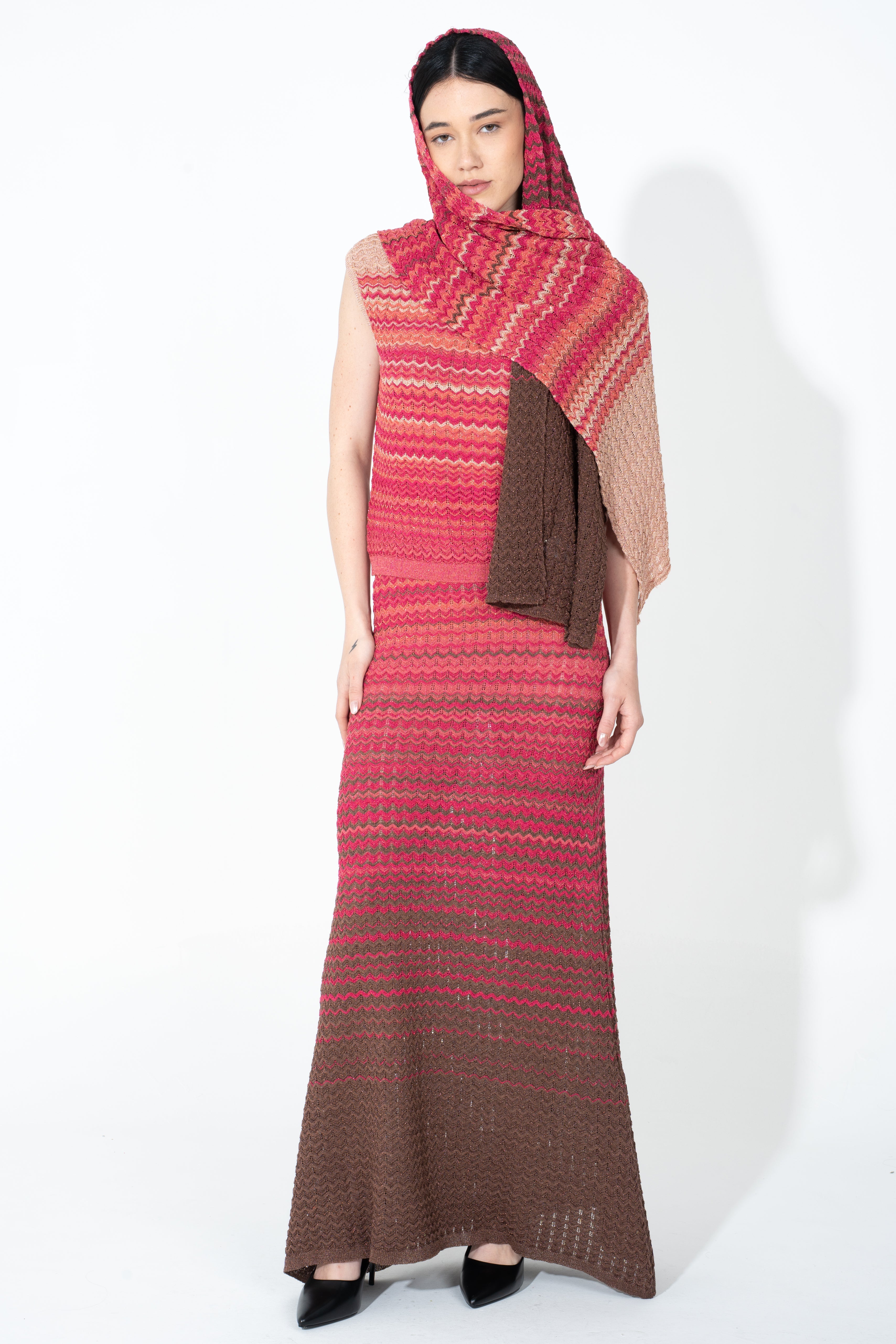 Foulard in maglia degrade'