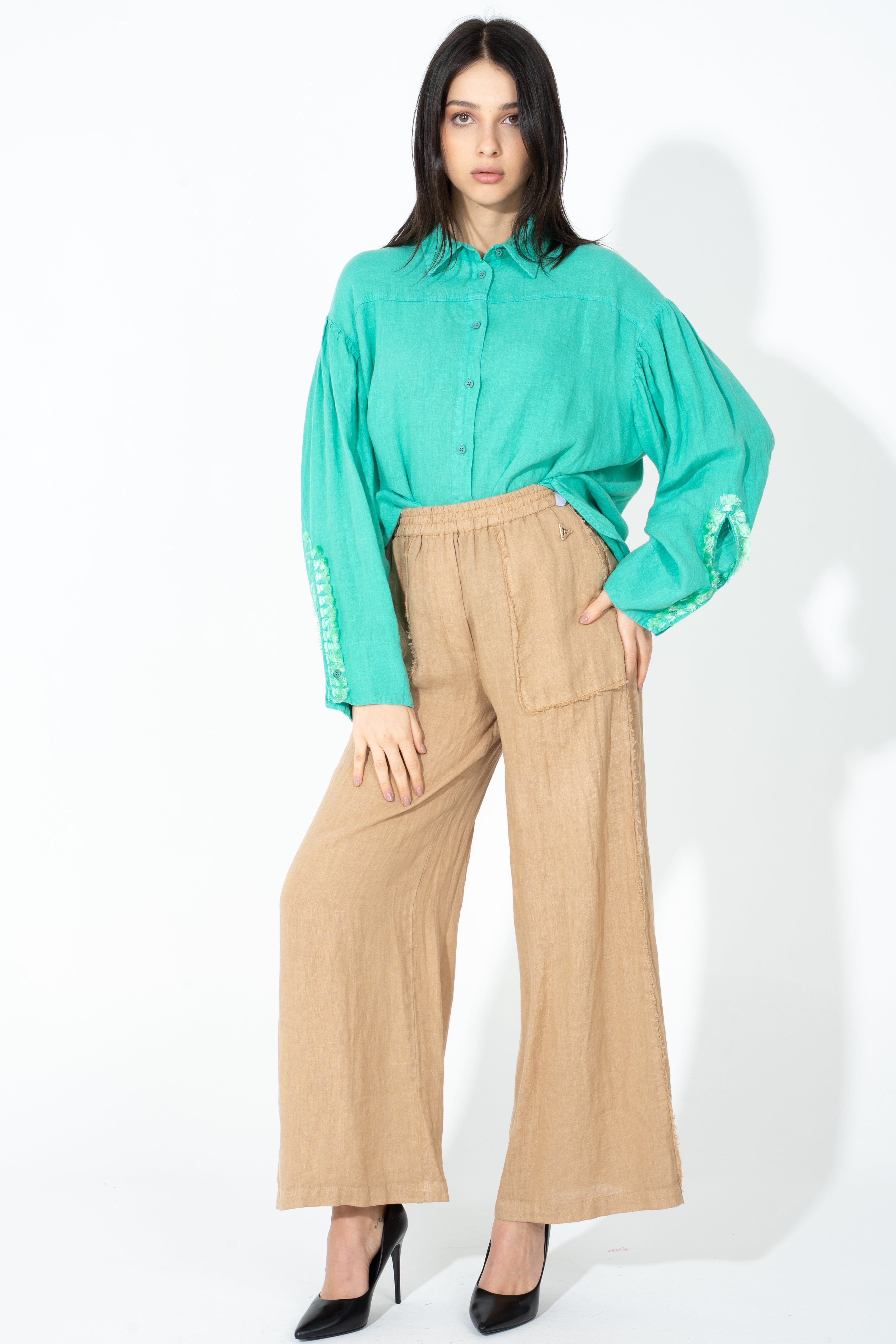 Pantalone gaucho a corpetto stretto
