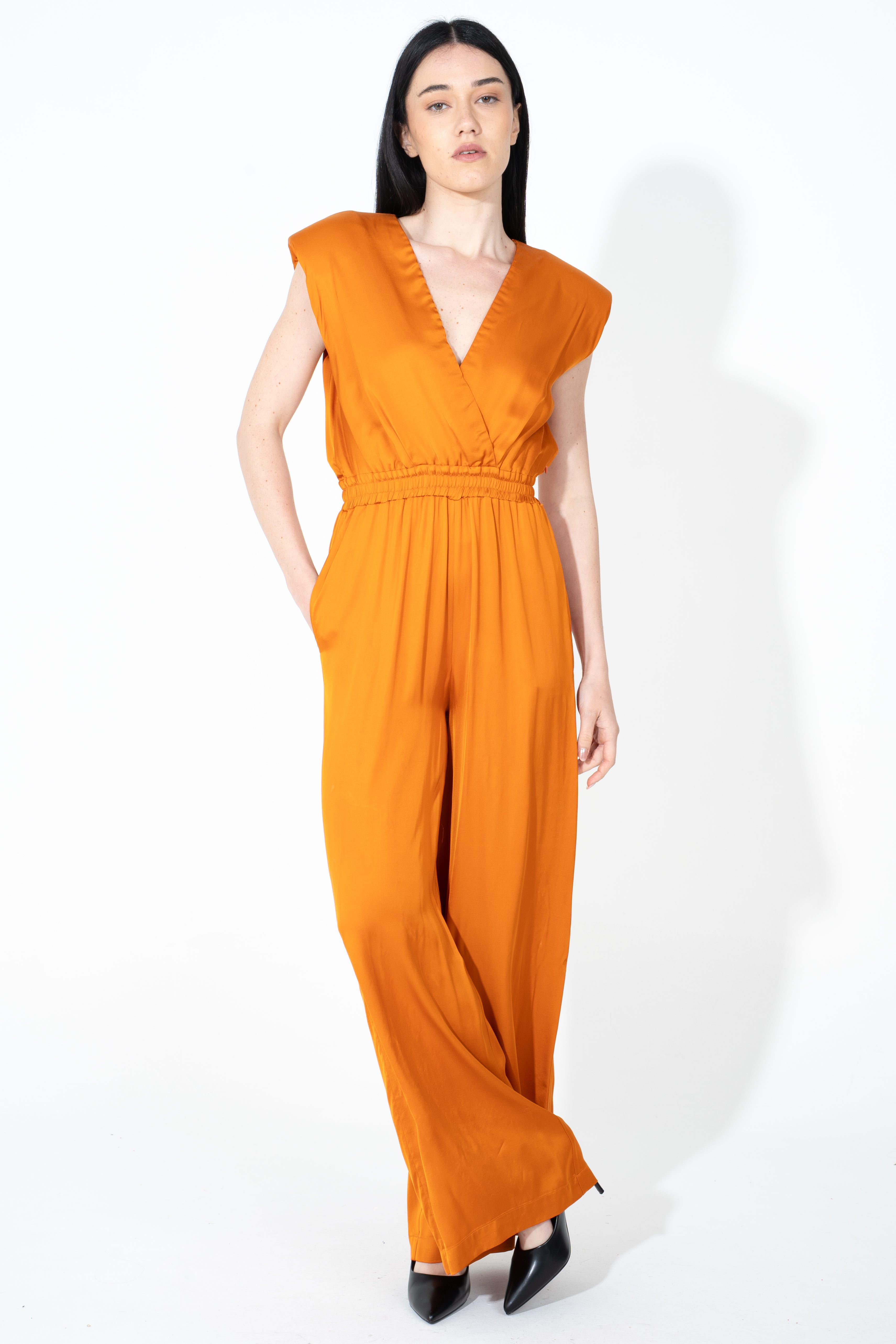 Tuta maxi in raso