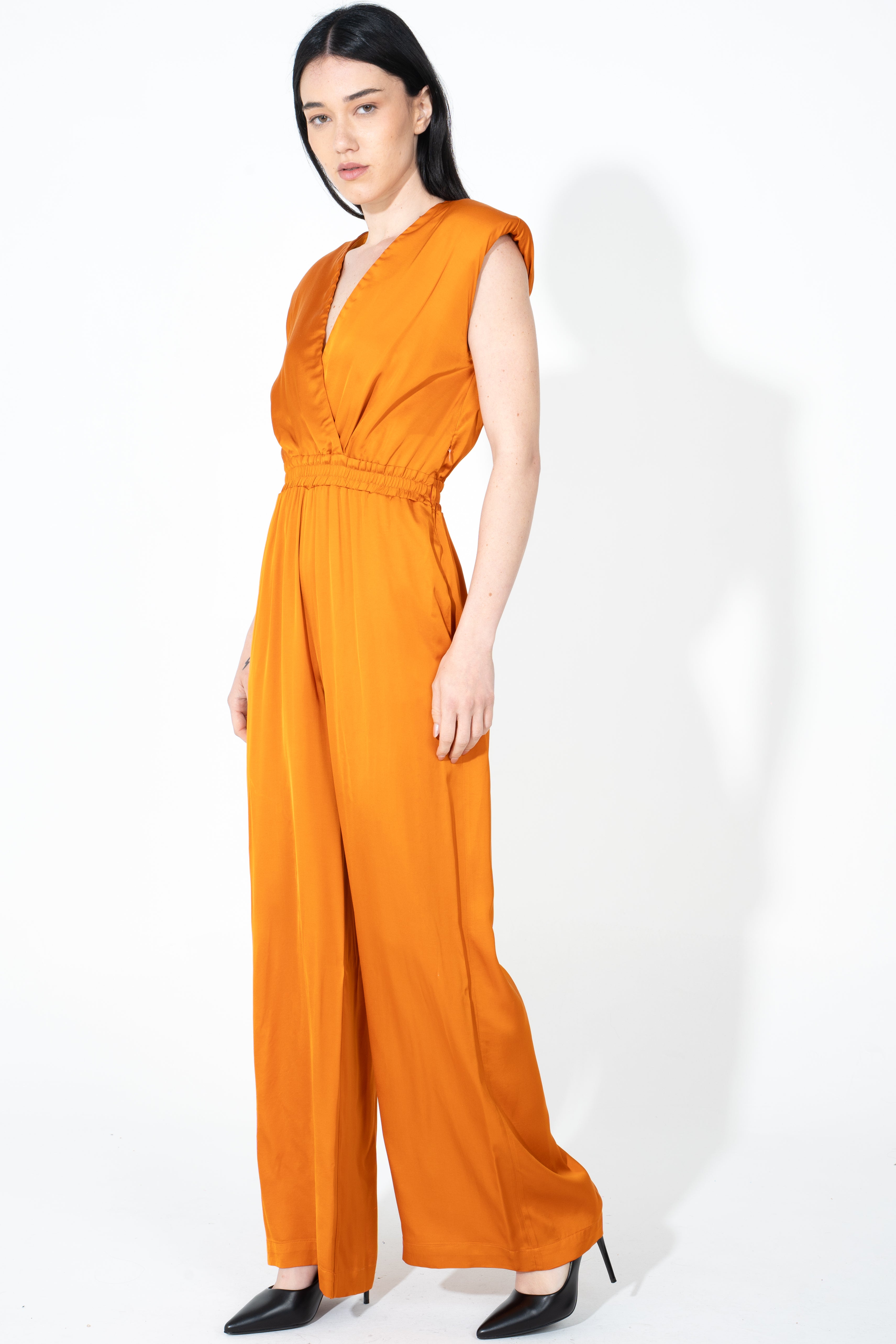 Tuta maxi in raso