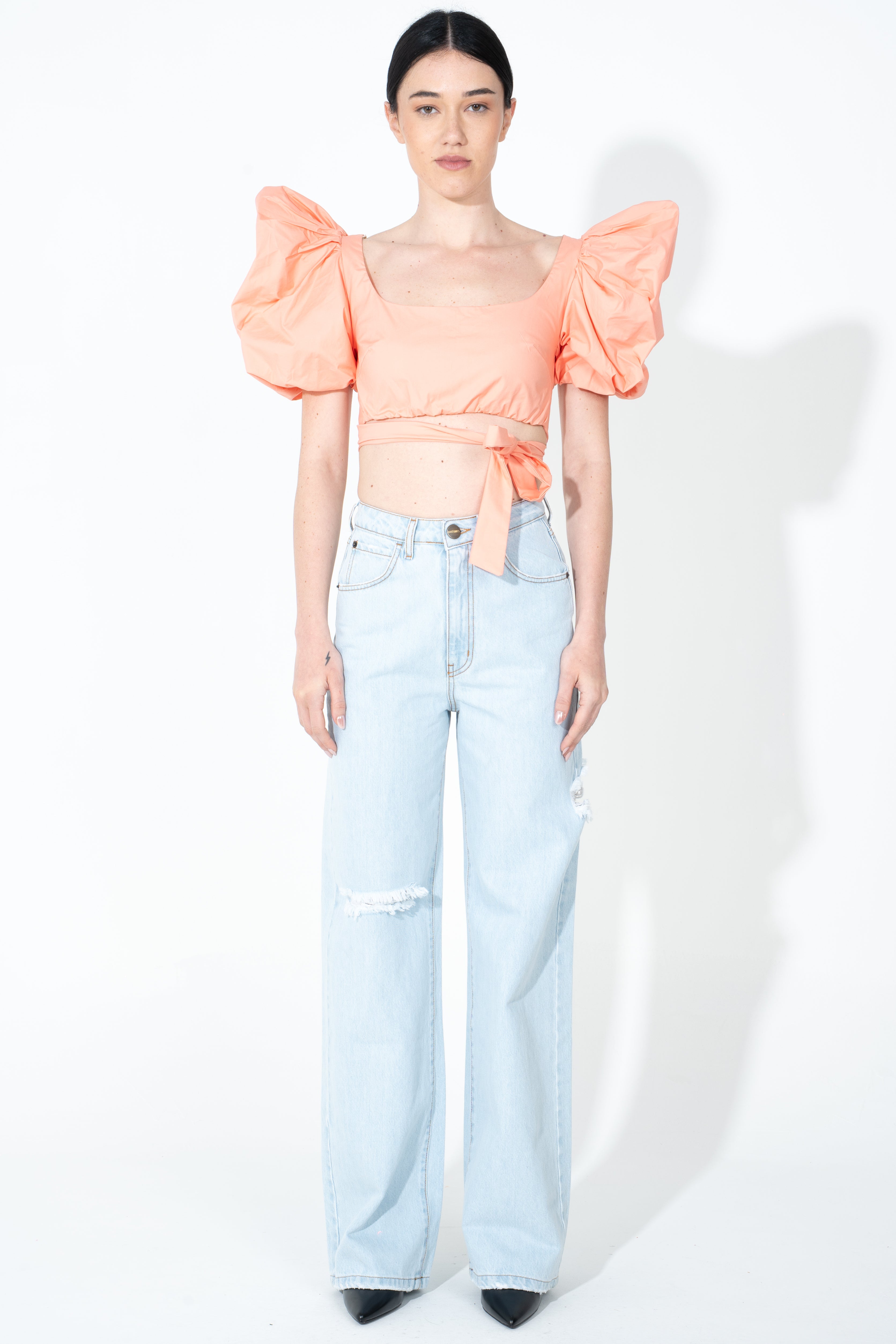 Top con maniche ampie