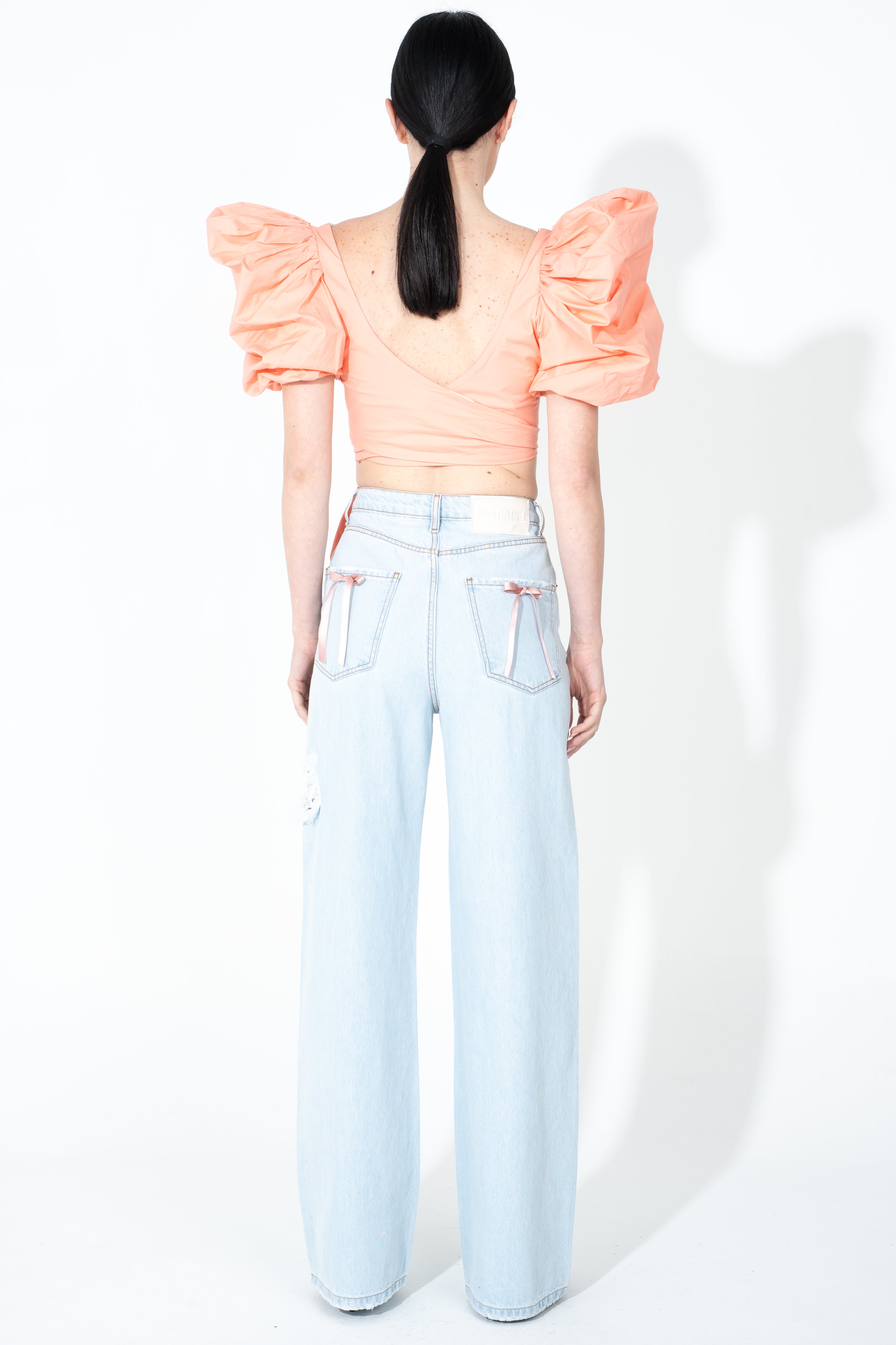 Top con maniche ampie