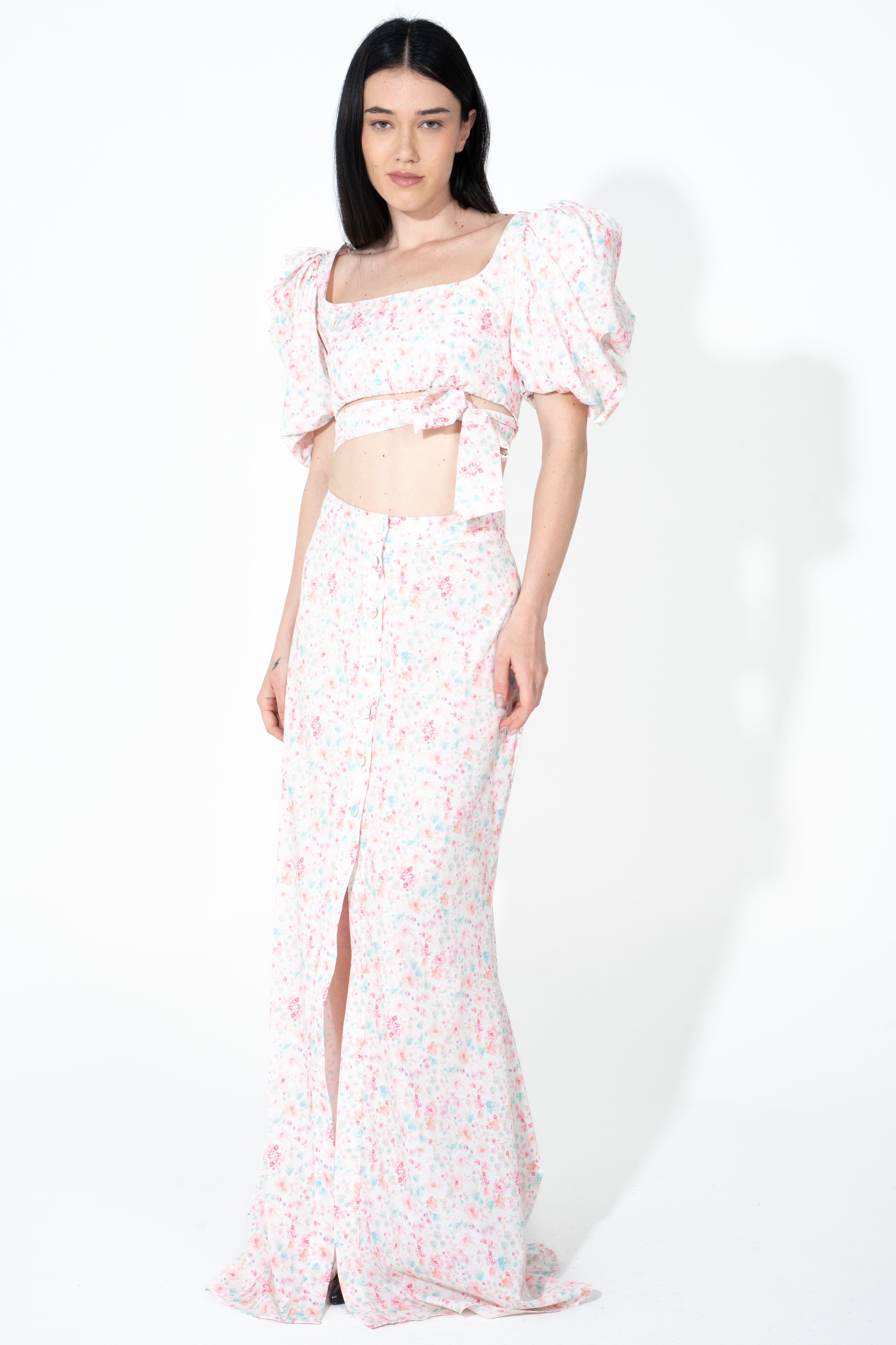 Top con maniche ampie