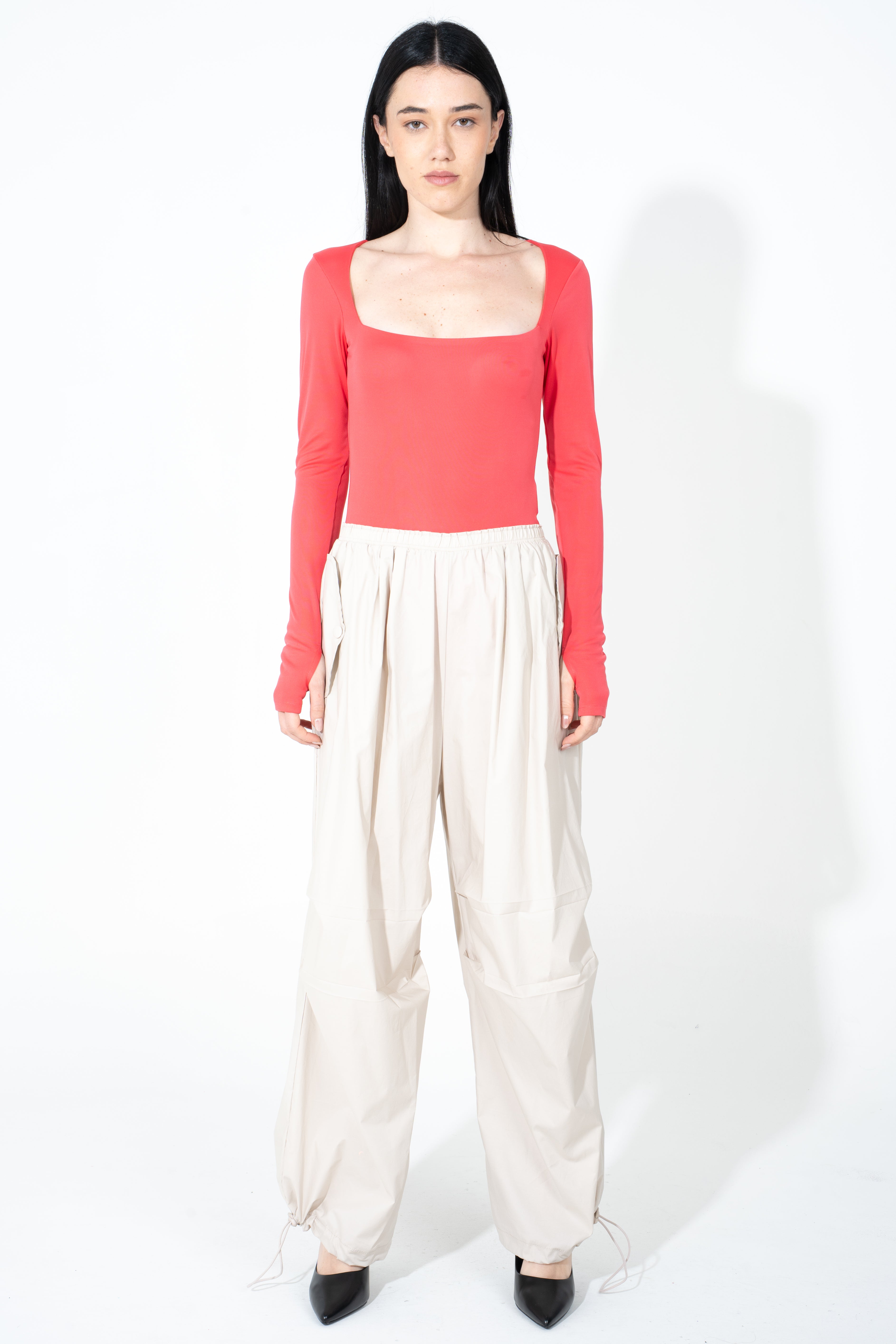 Pantalone con elastico in vita