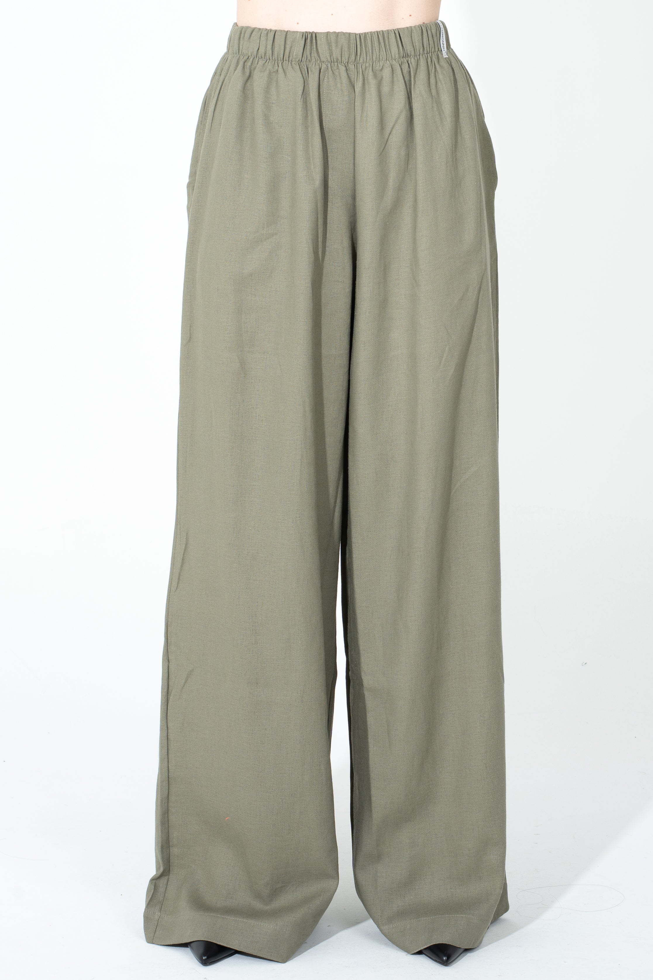 Pantalone palazzo in lino