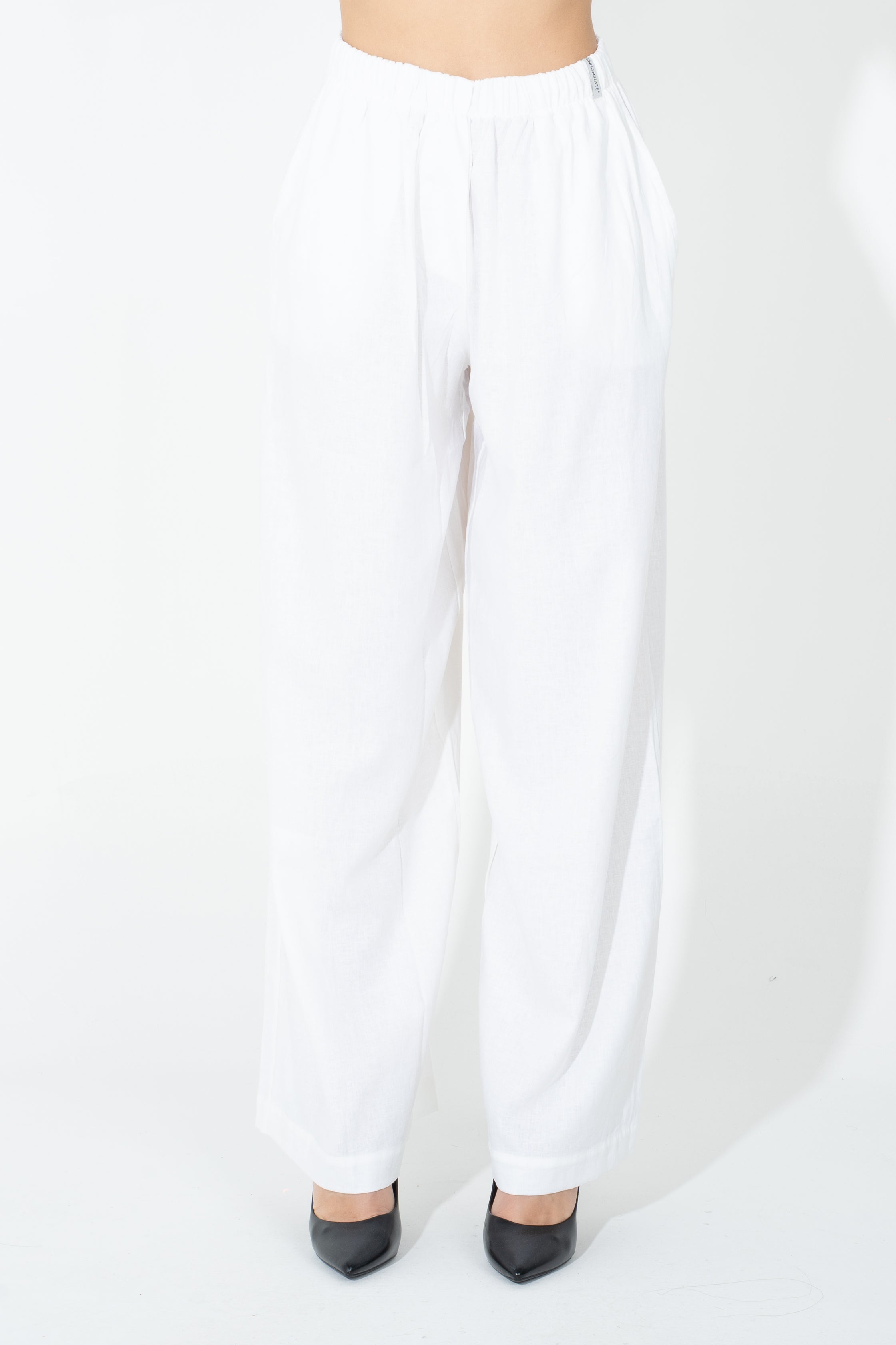 Pantalone palazzo in lino