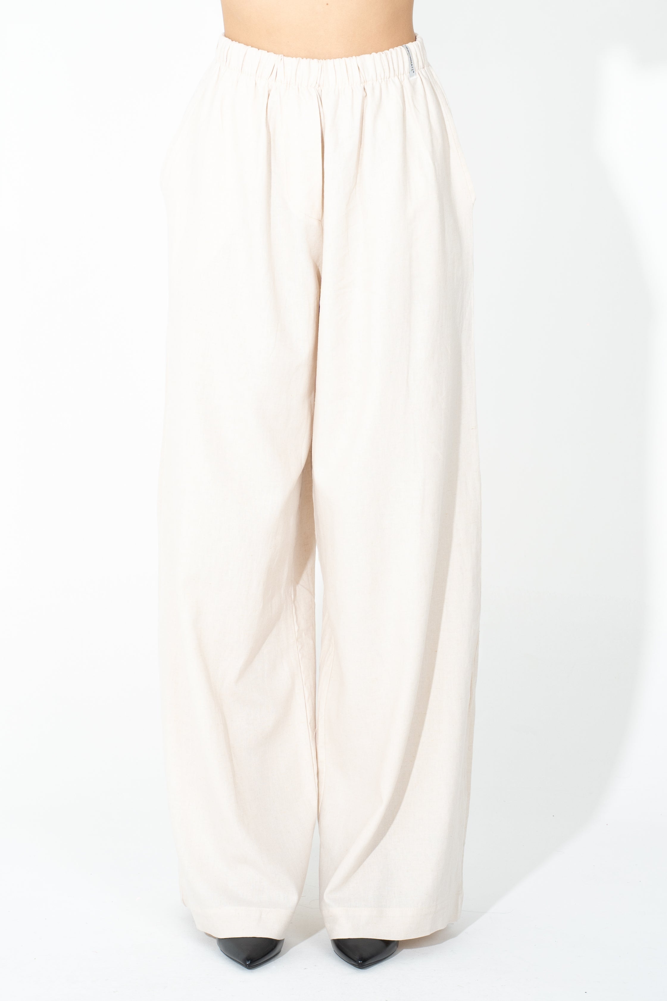 Pantalone palazzo in lino
