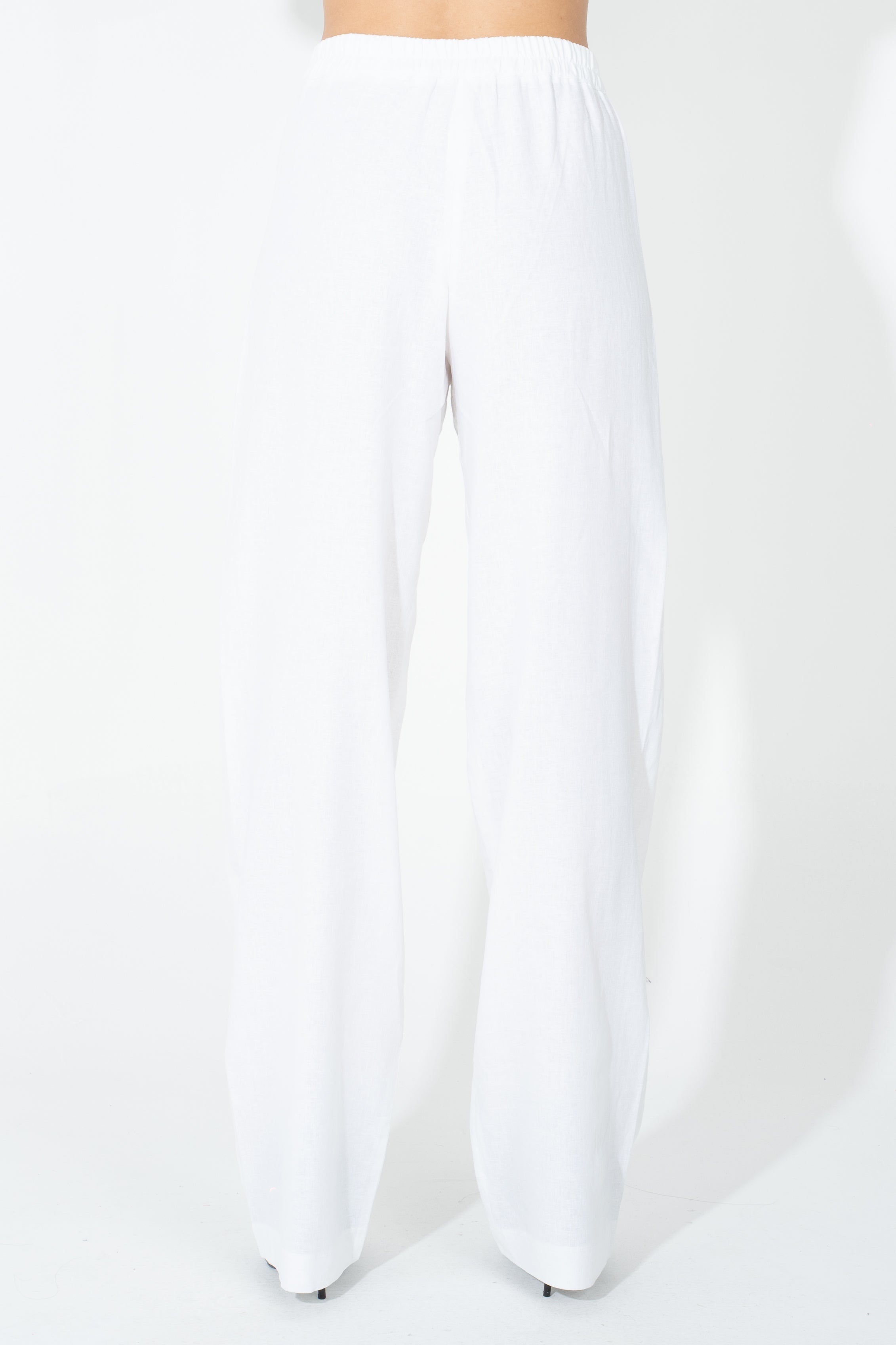 Pantalone palazzo in lino