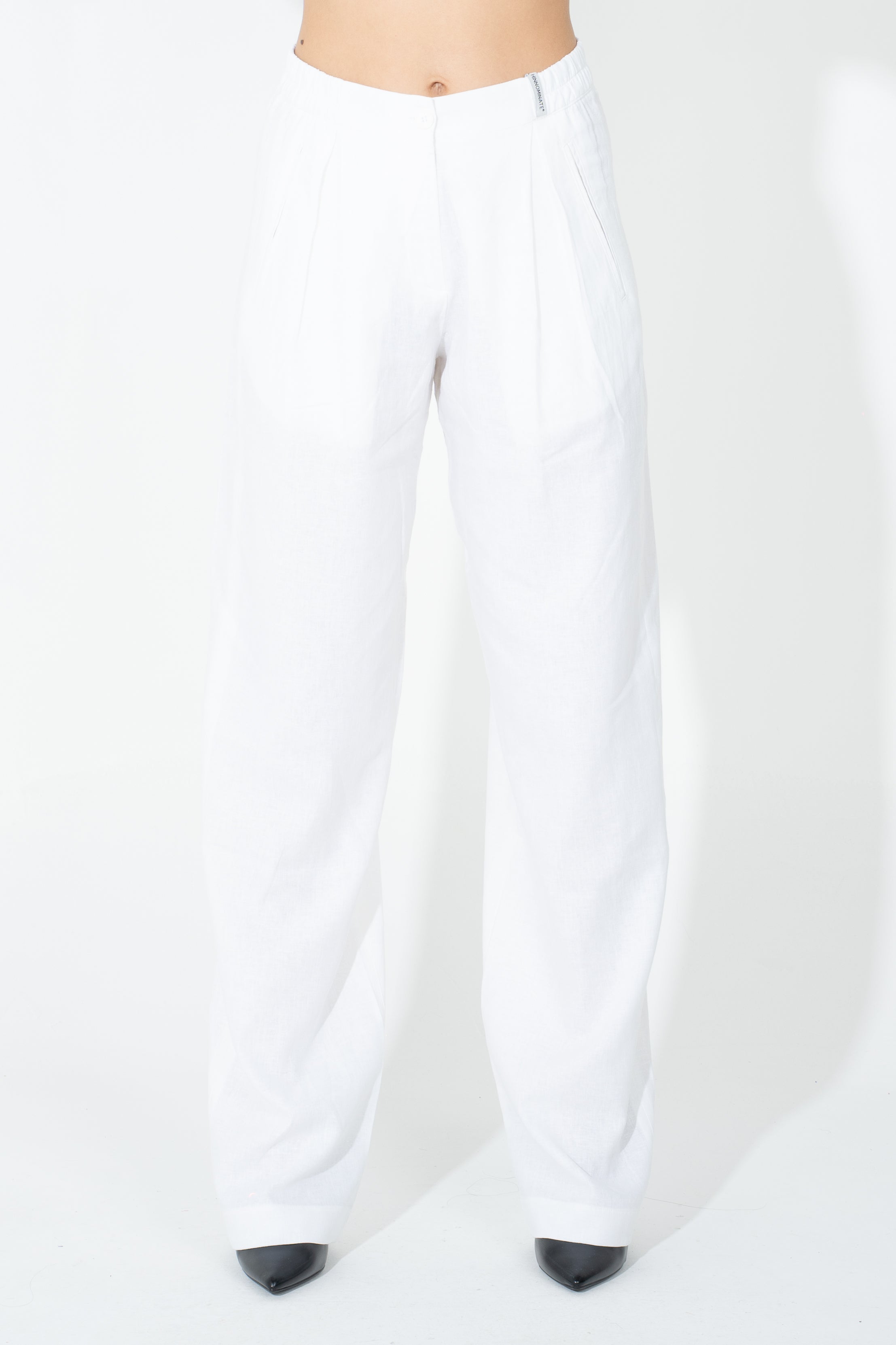 Pantalone palazzo in lino