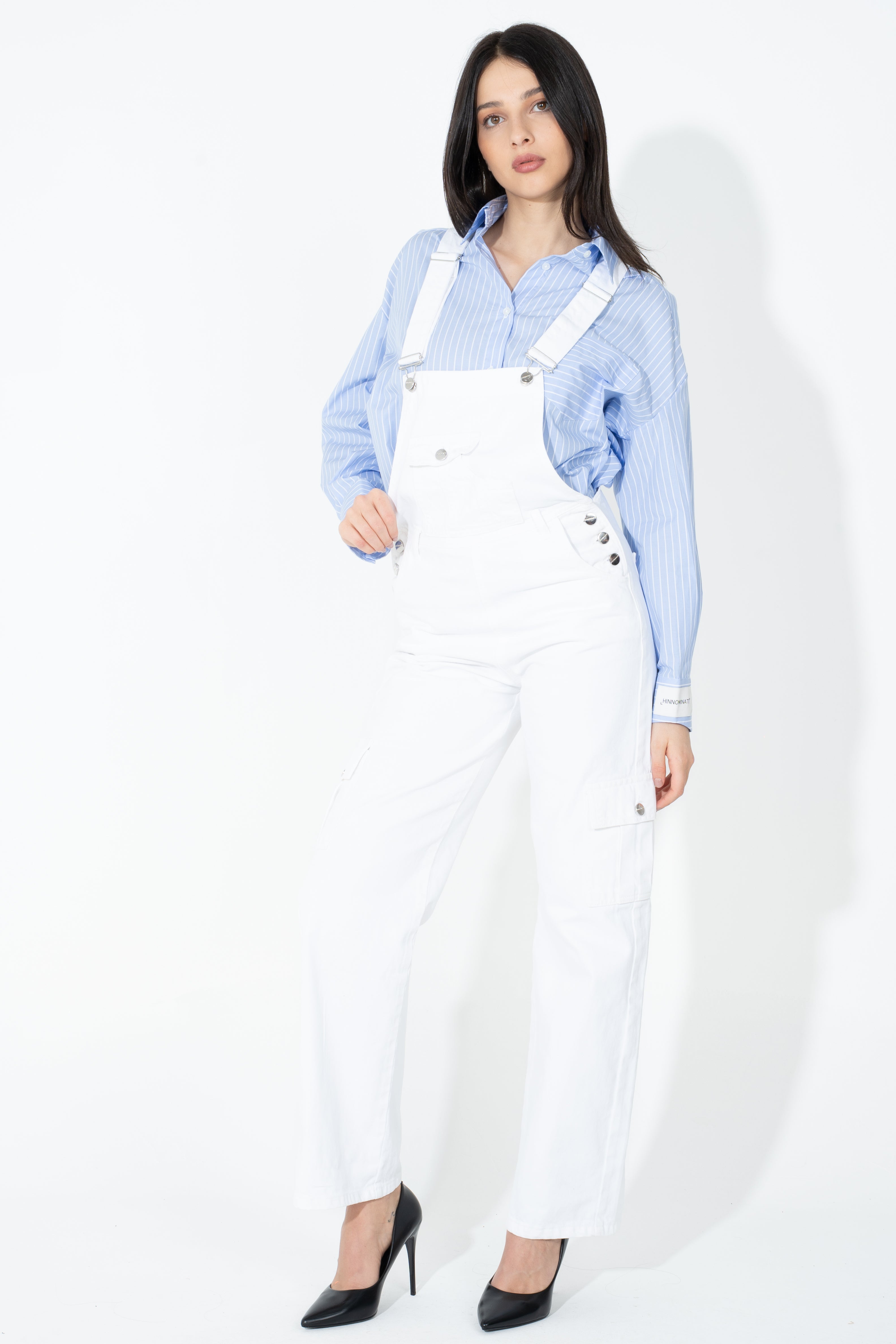 Salopette in tessuto jeans