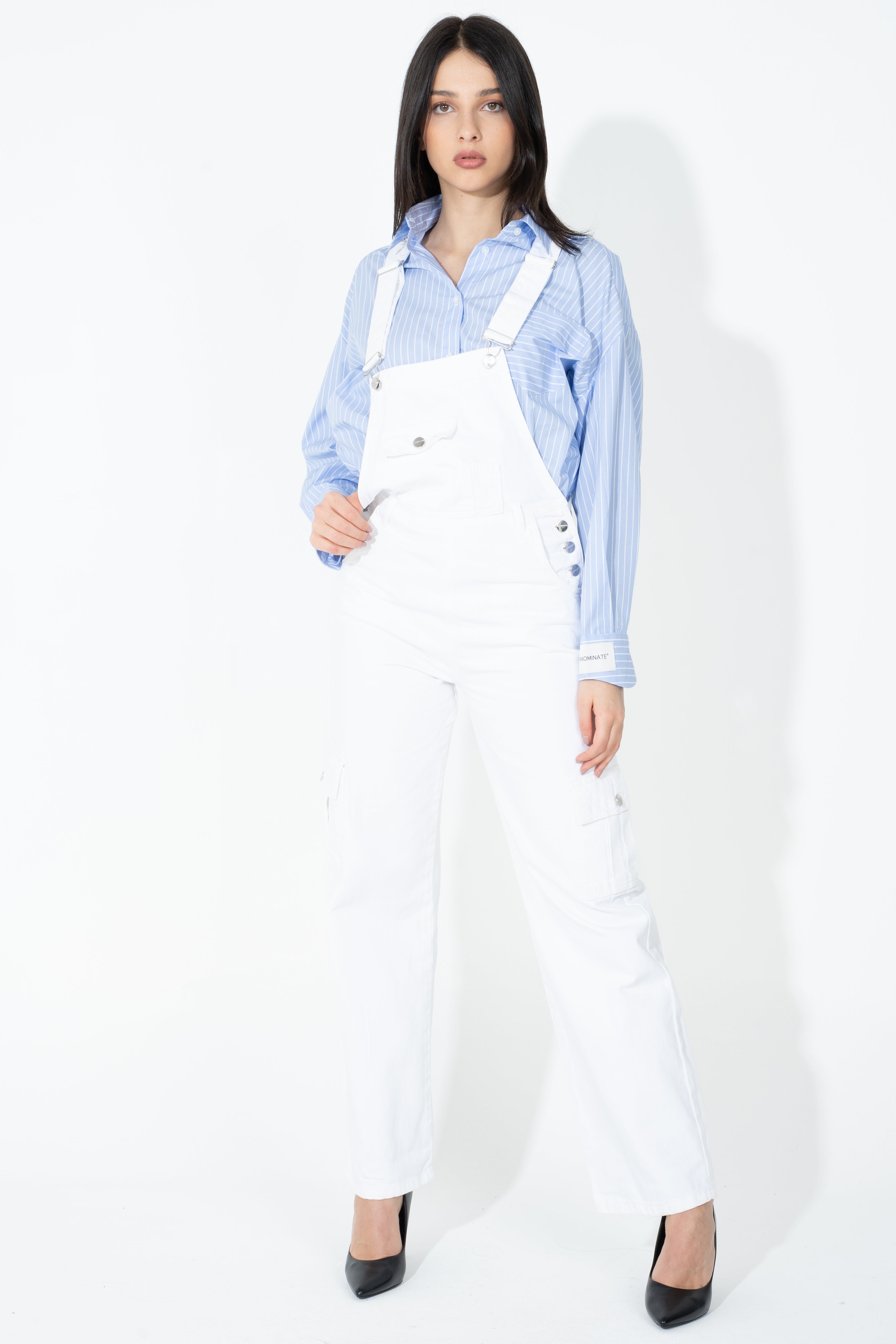 Salopette in tessuto jeans