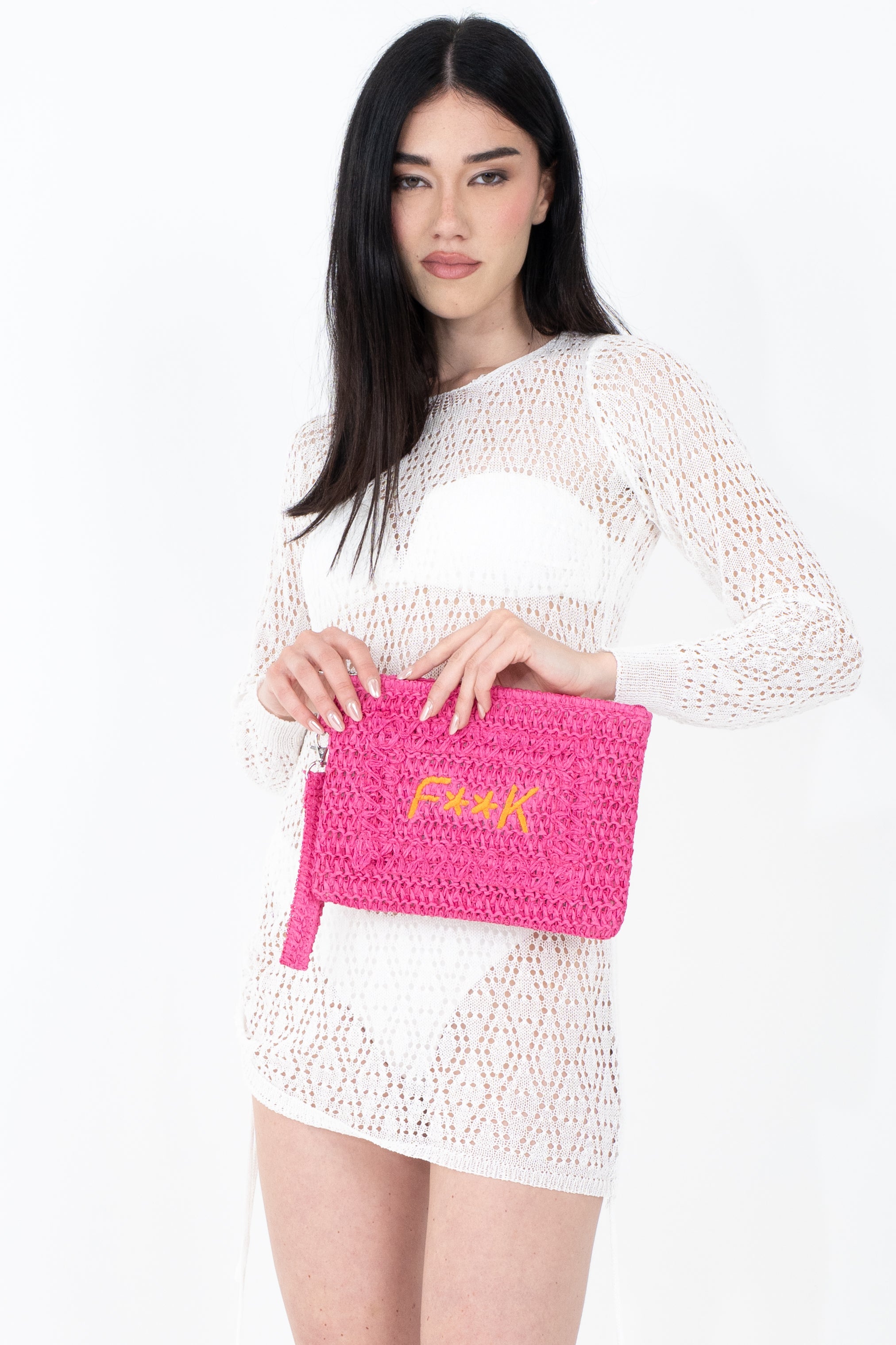 Pochette mini in carta paglia