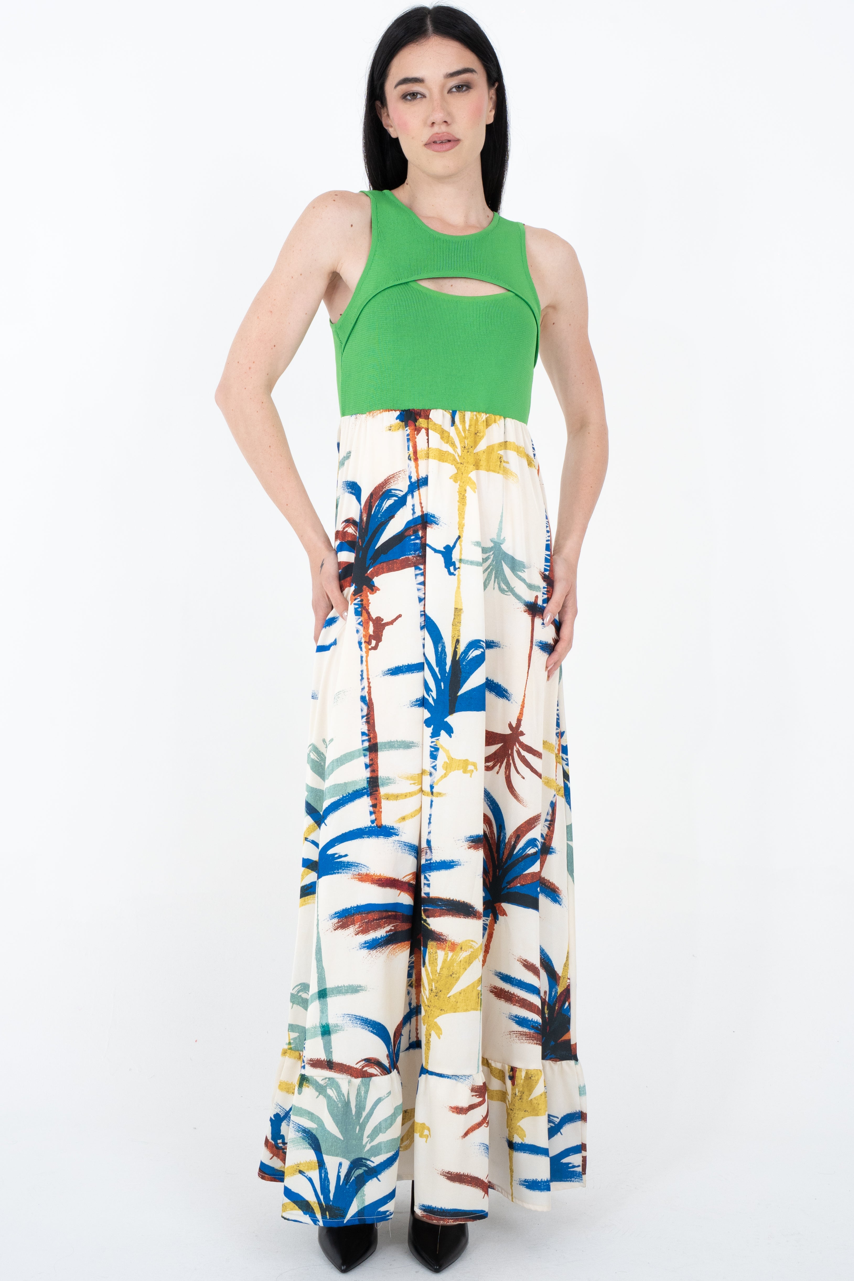 Abito con top in maglia