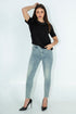 MET Jeans con strass frontali