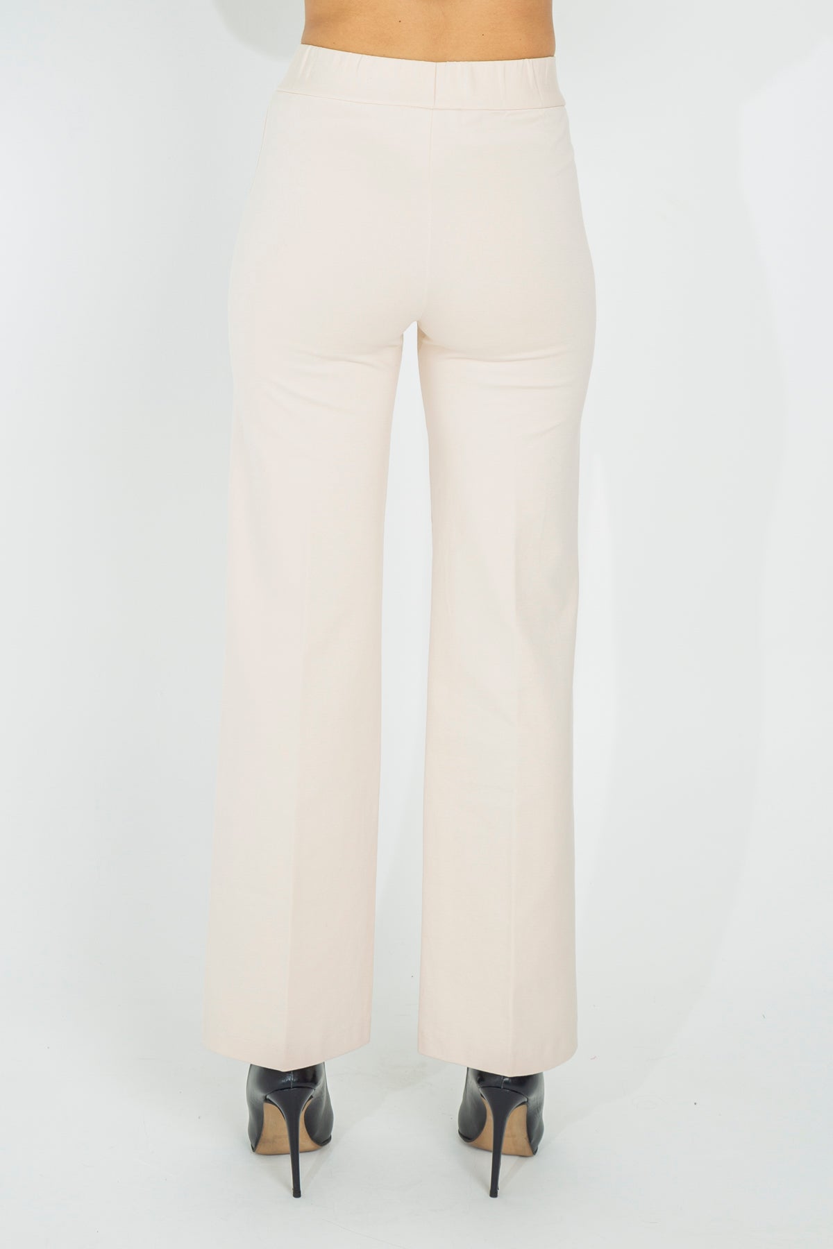 Palazzo trousers in Milanese stitch