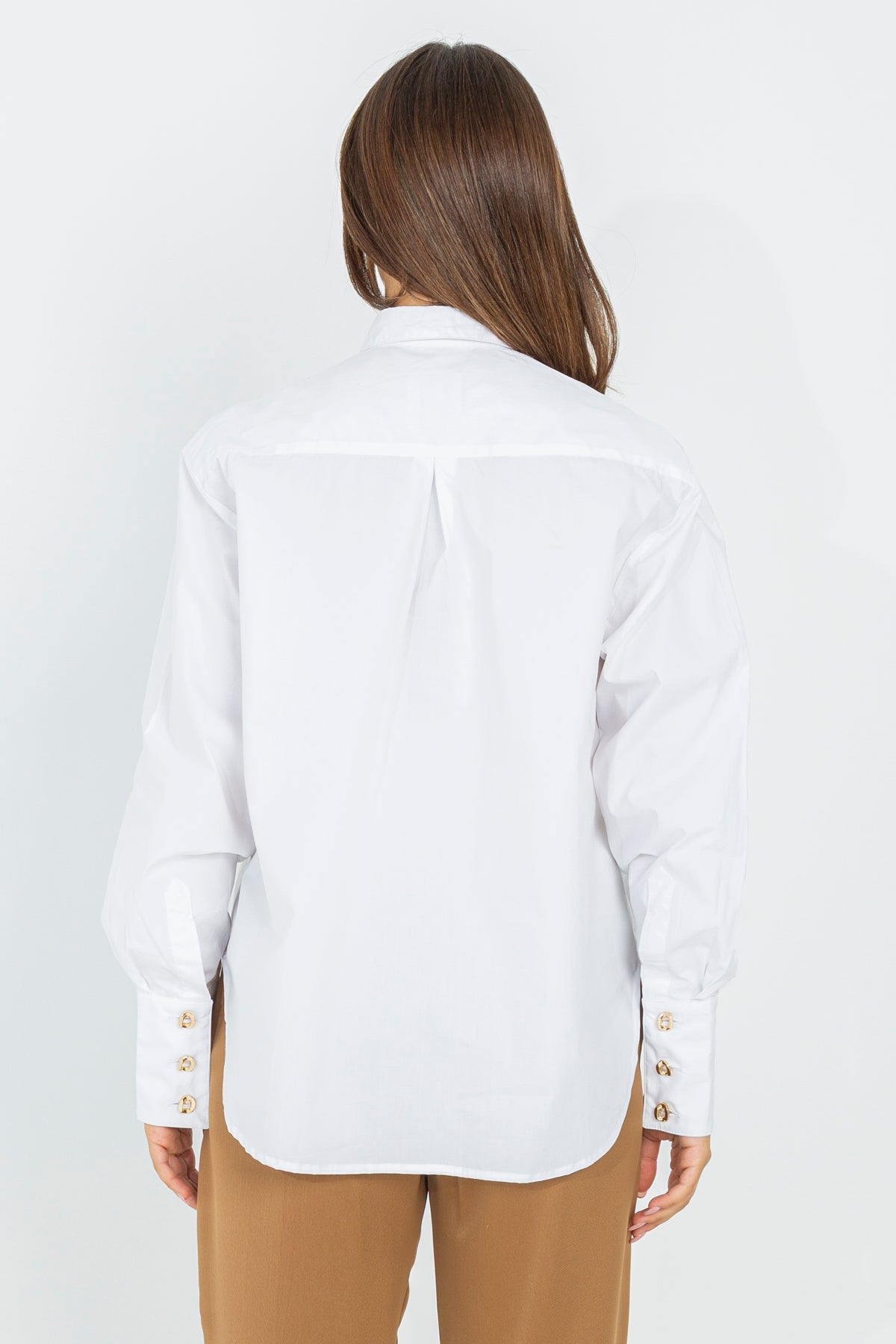 Oversized poplin shirt