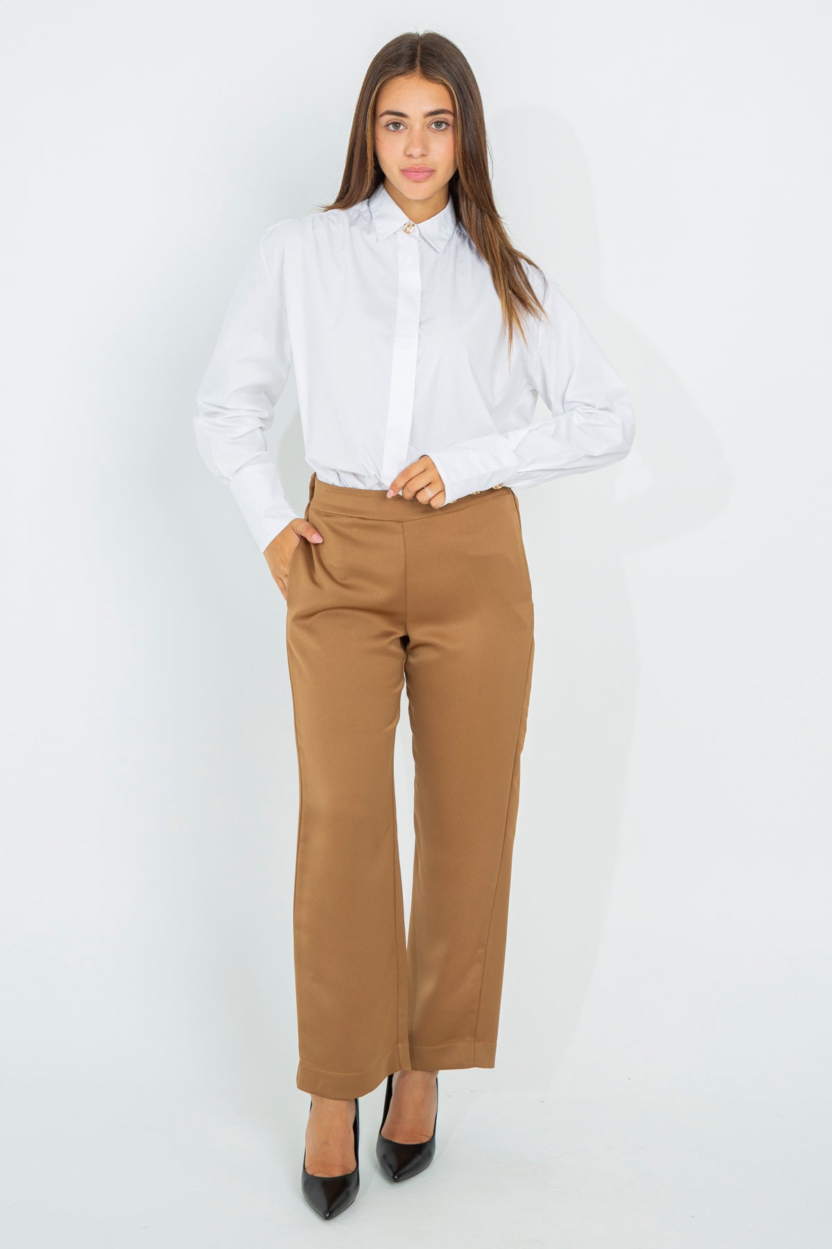 Oversized poplin shirt