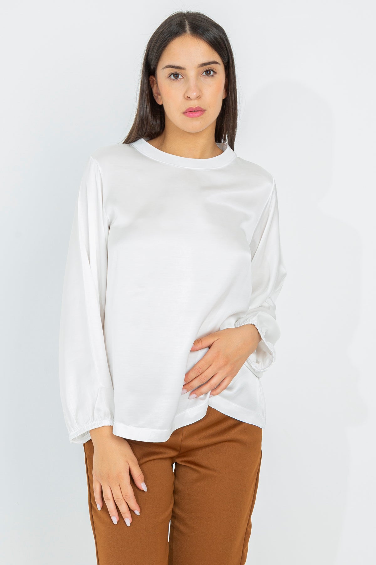 Oversized viscose tunic