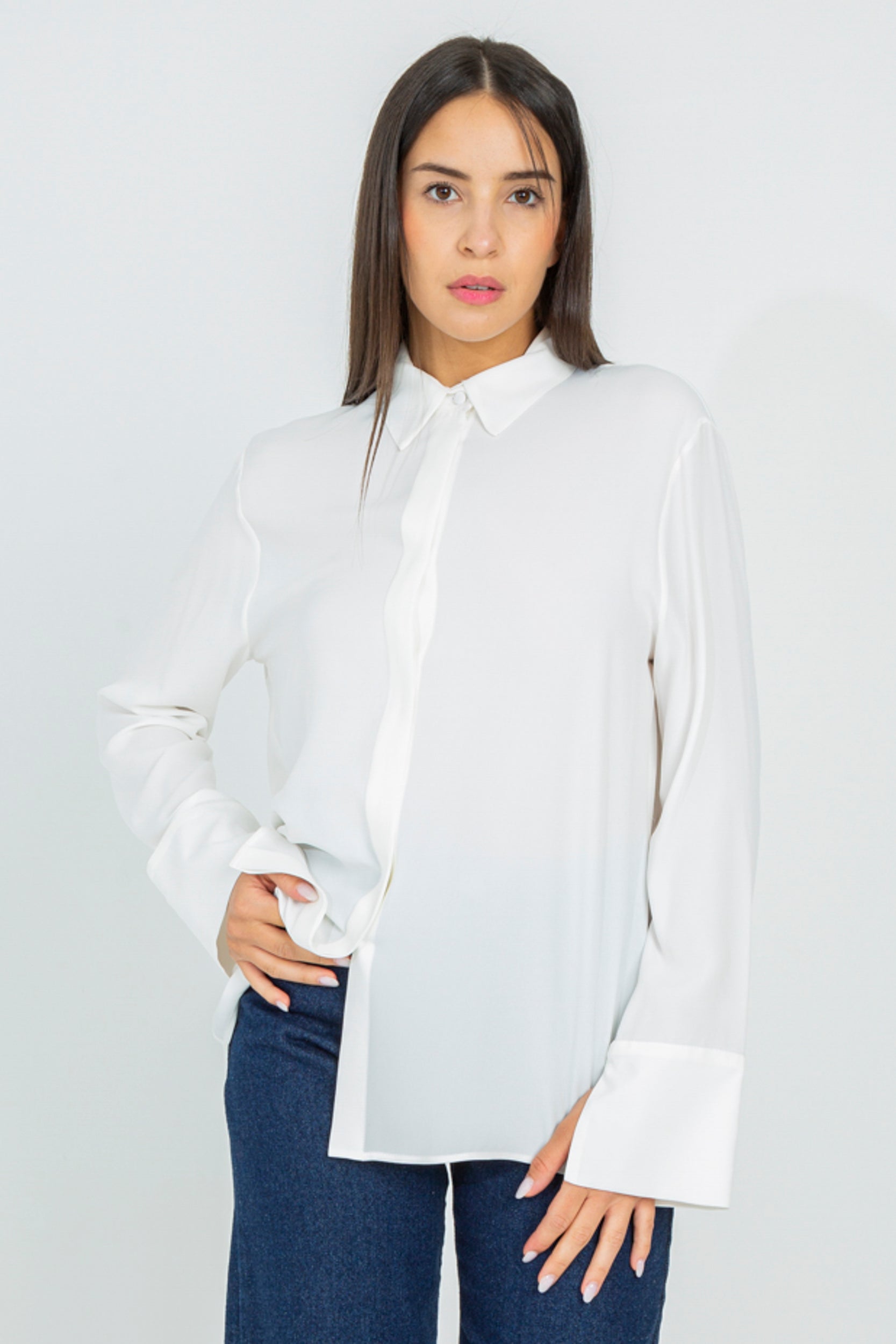 Classic silk shirt