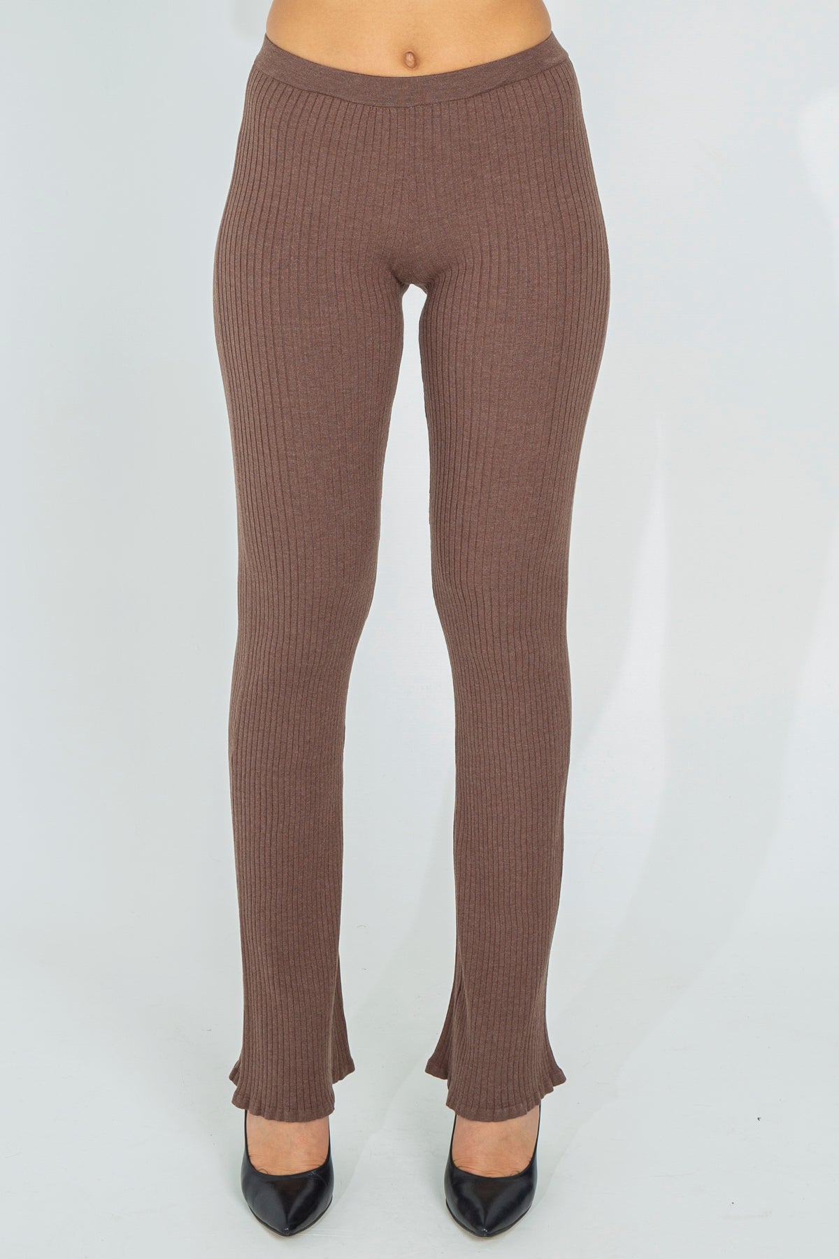 Ribbed knit leggings