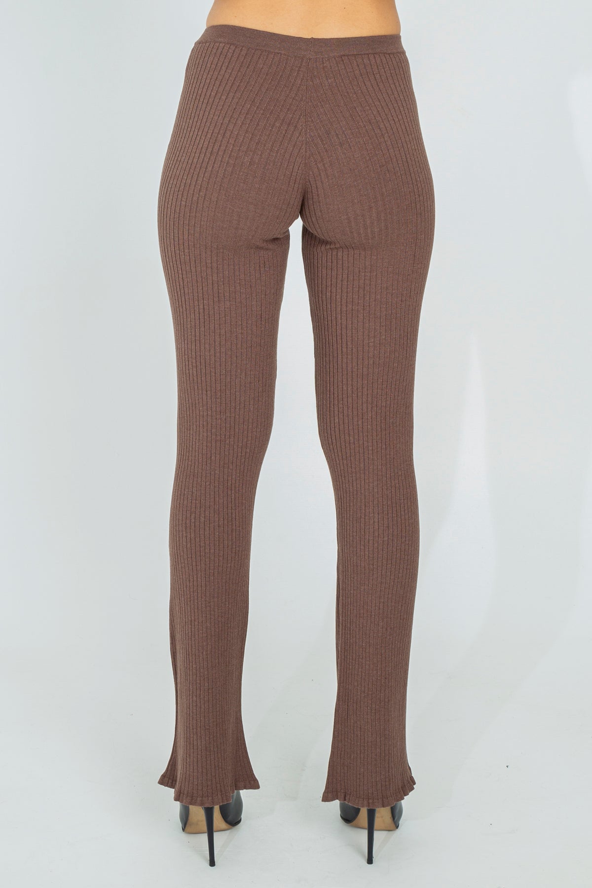 Ribbed knit leggings