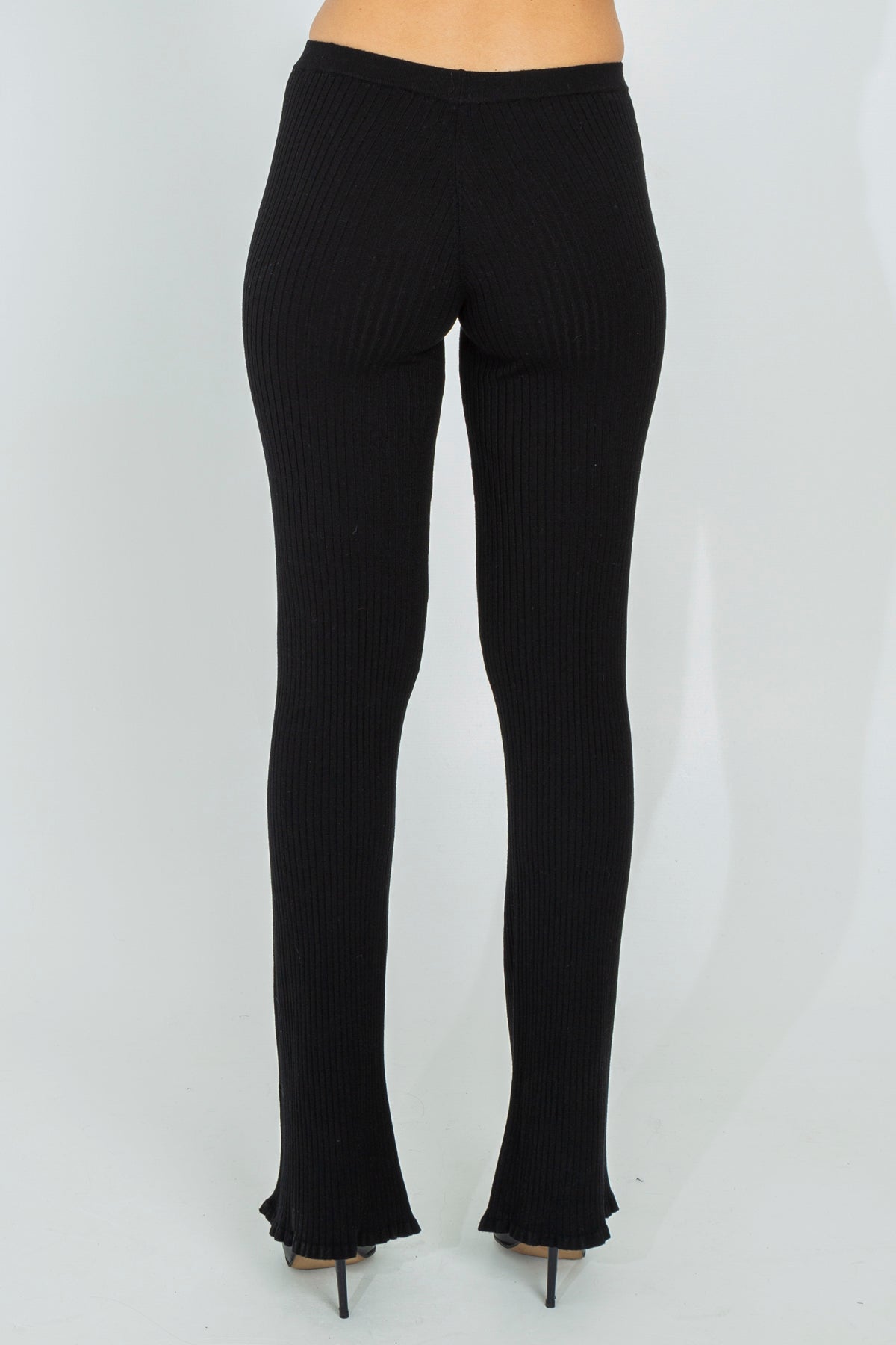 Ribbed knit leggings