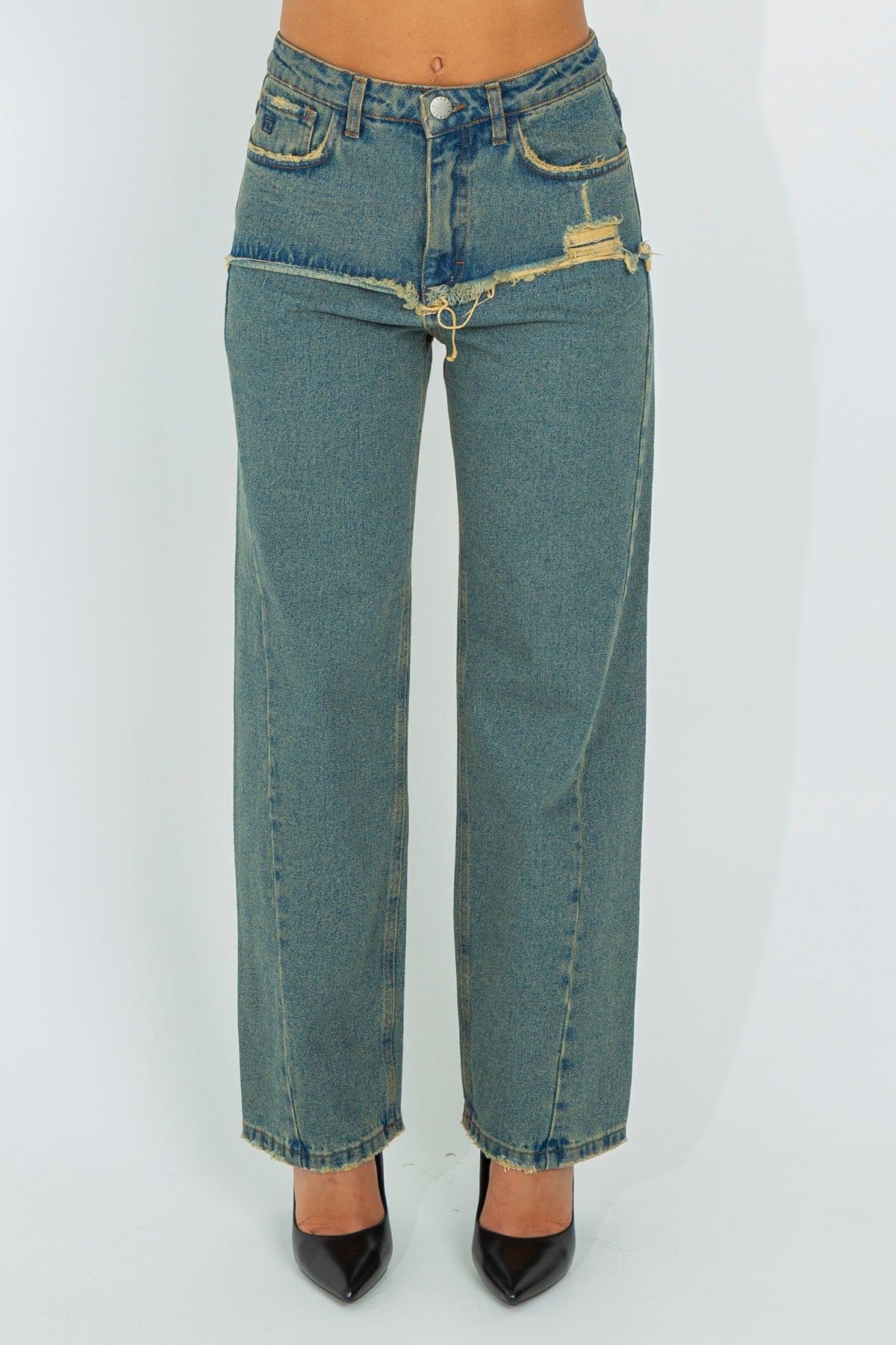 Wide leg jeans used