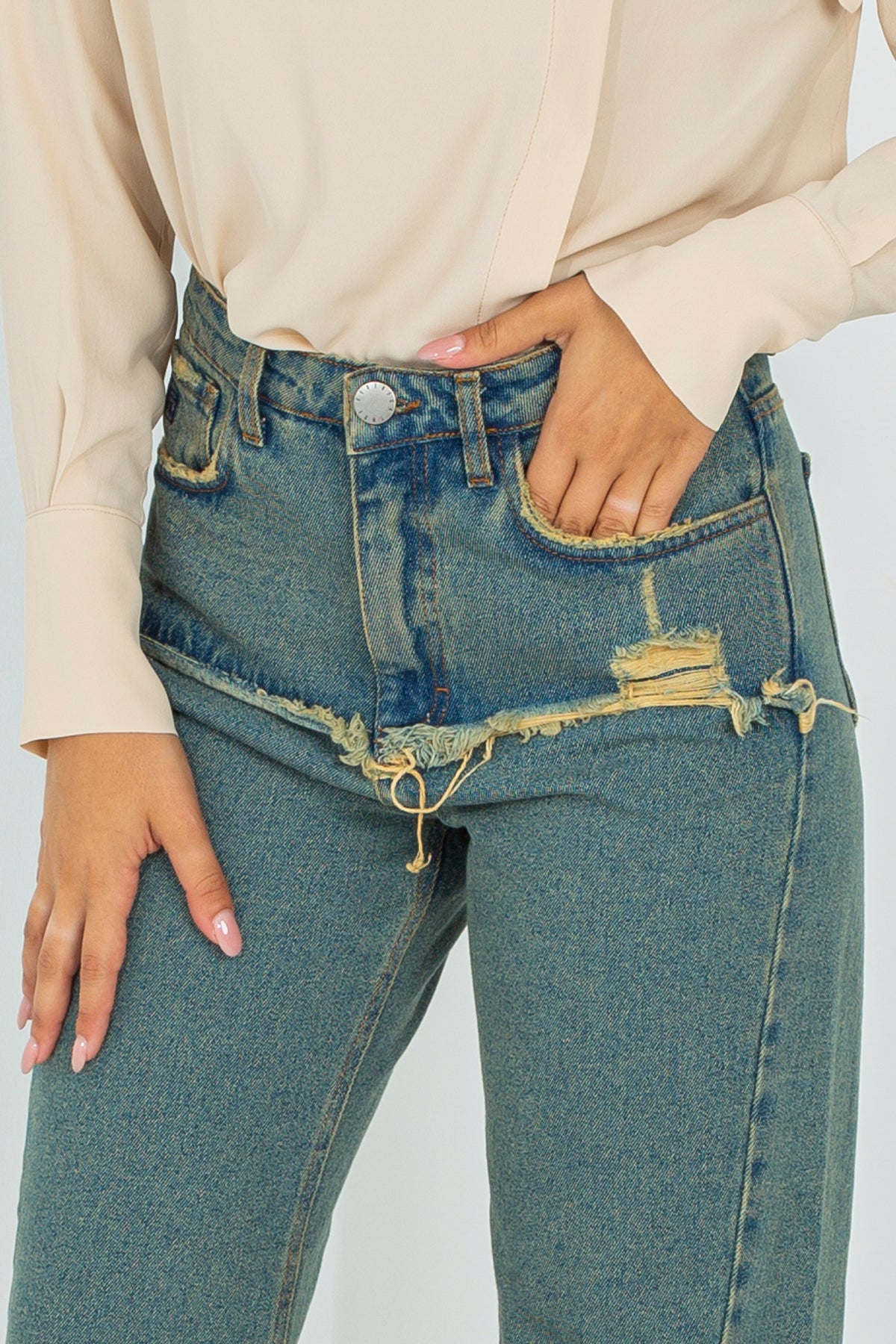 Wide leg jeans used